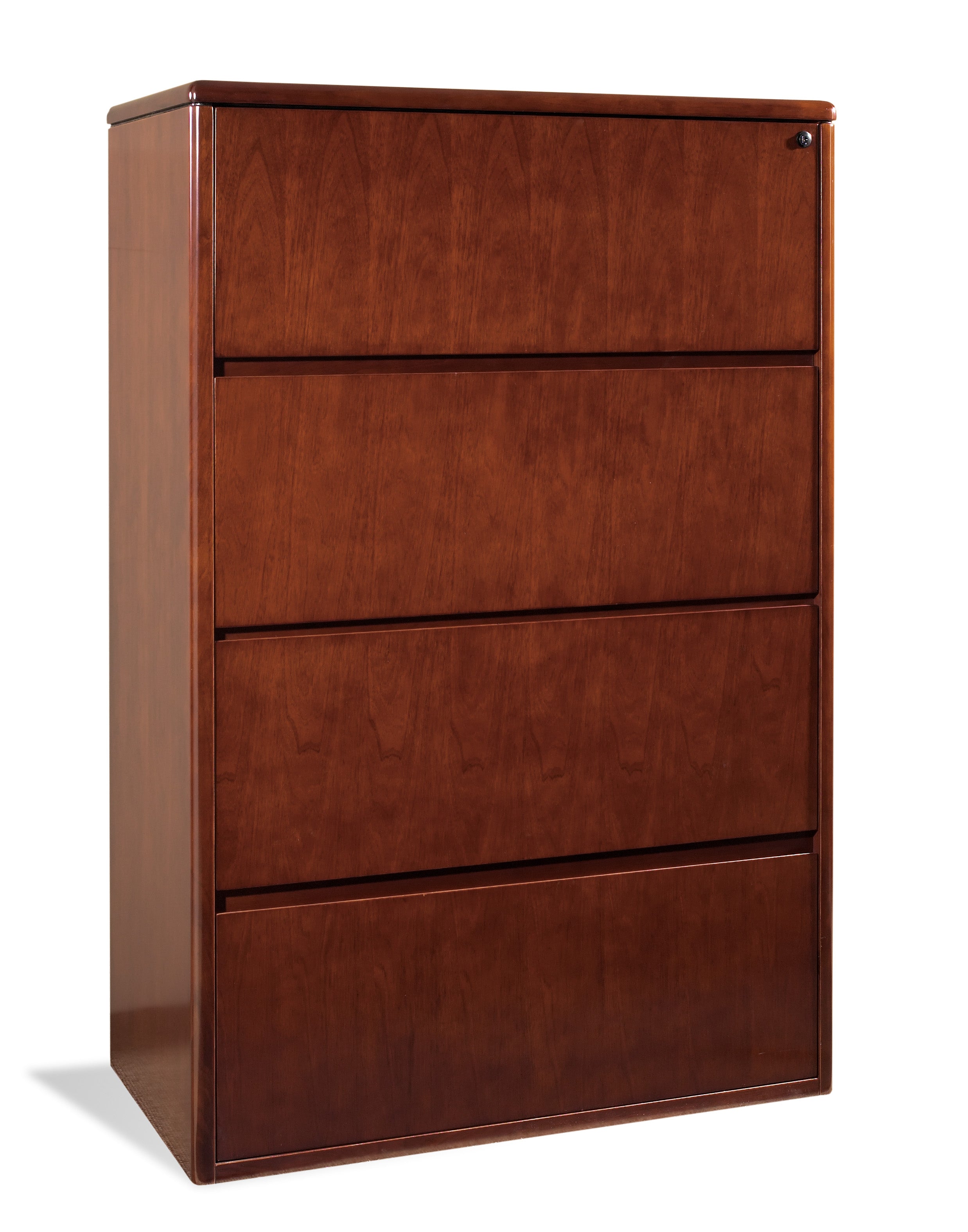 Sonoma Four-Drawer Lateral File 37"X20"X56" - Dark Cherry