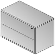 Sonoma 2-Drawer Lateral File, 37X20 - Dark Cherry