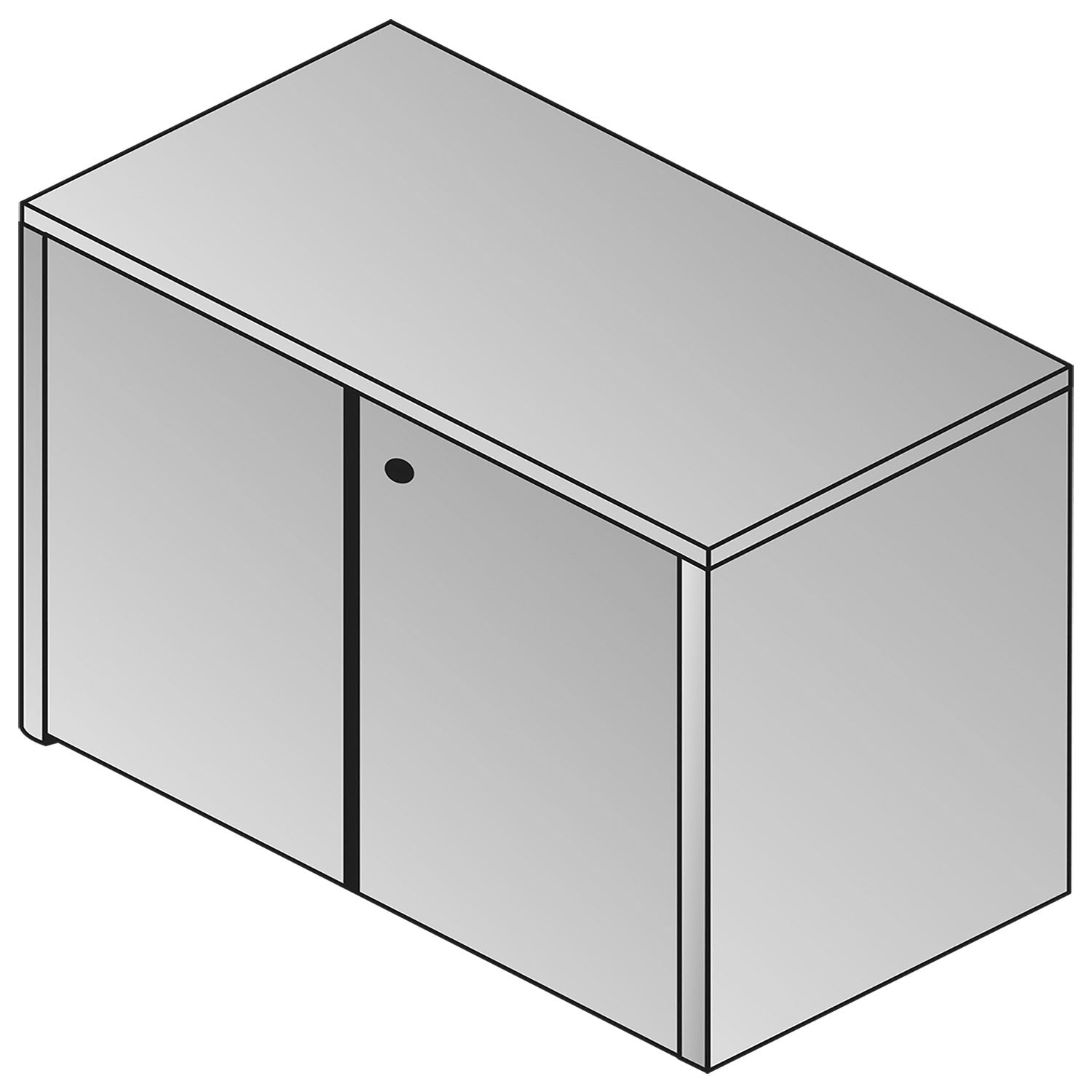 Sonoma 2-Door Storage Cabinet 37X20 - Dark Cherry