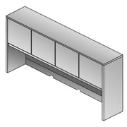 Sonoma 72" Overhead Storage W/Doors - Dark Cherry