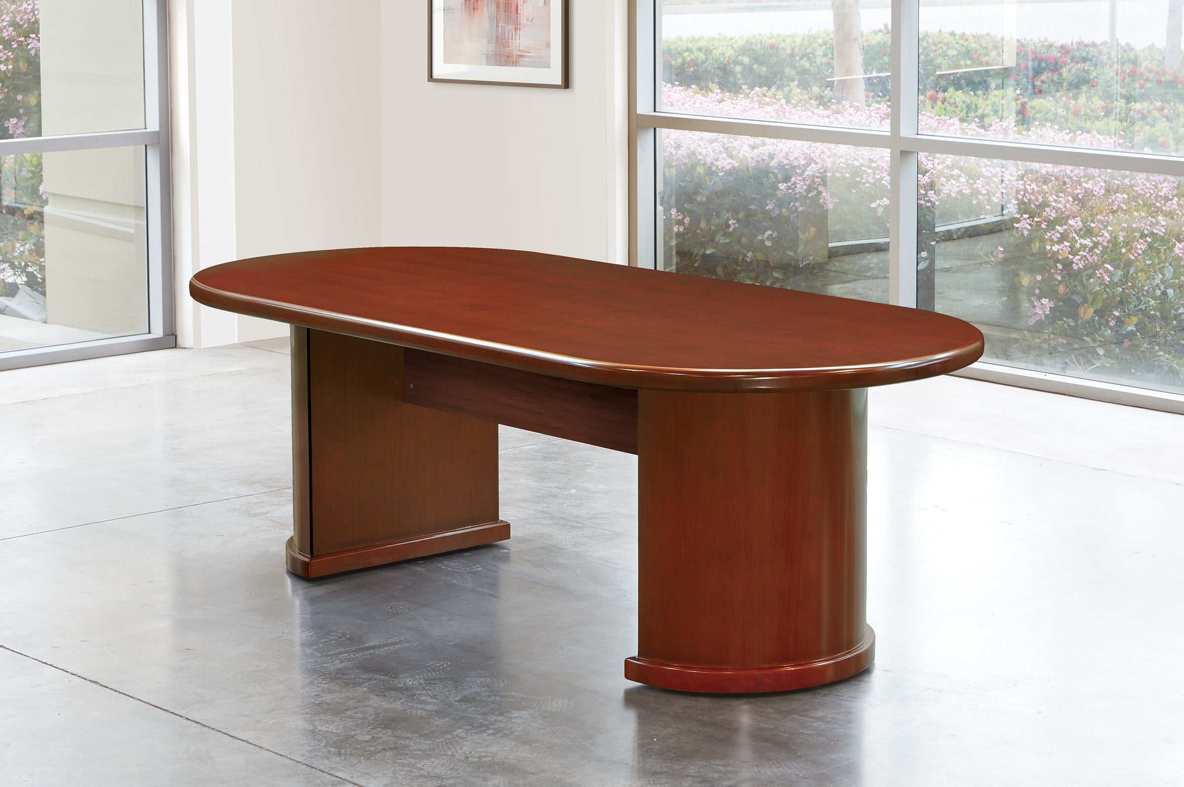 Sonoma 96" Racetrack Conference Table - Dark Cherry