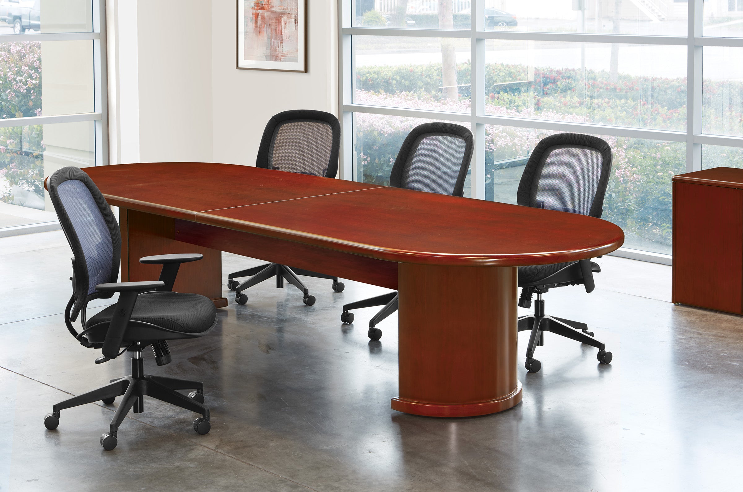 Sonoma Conference Table 144”X48”X30” - Dark Cherry