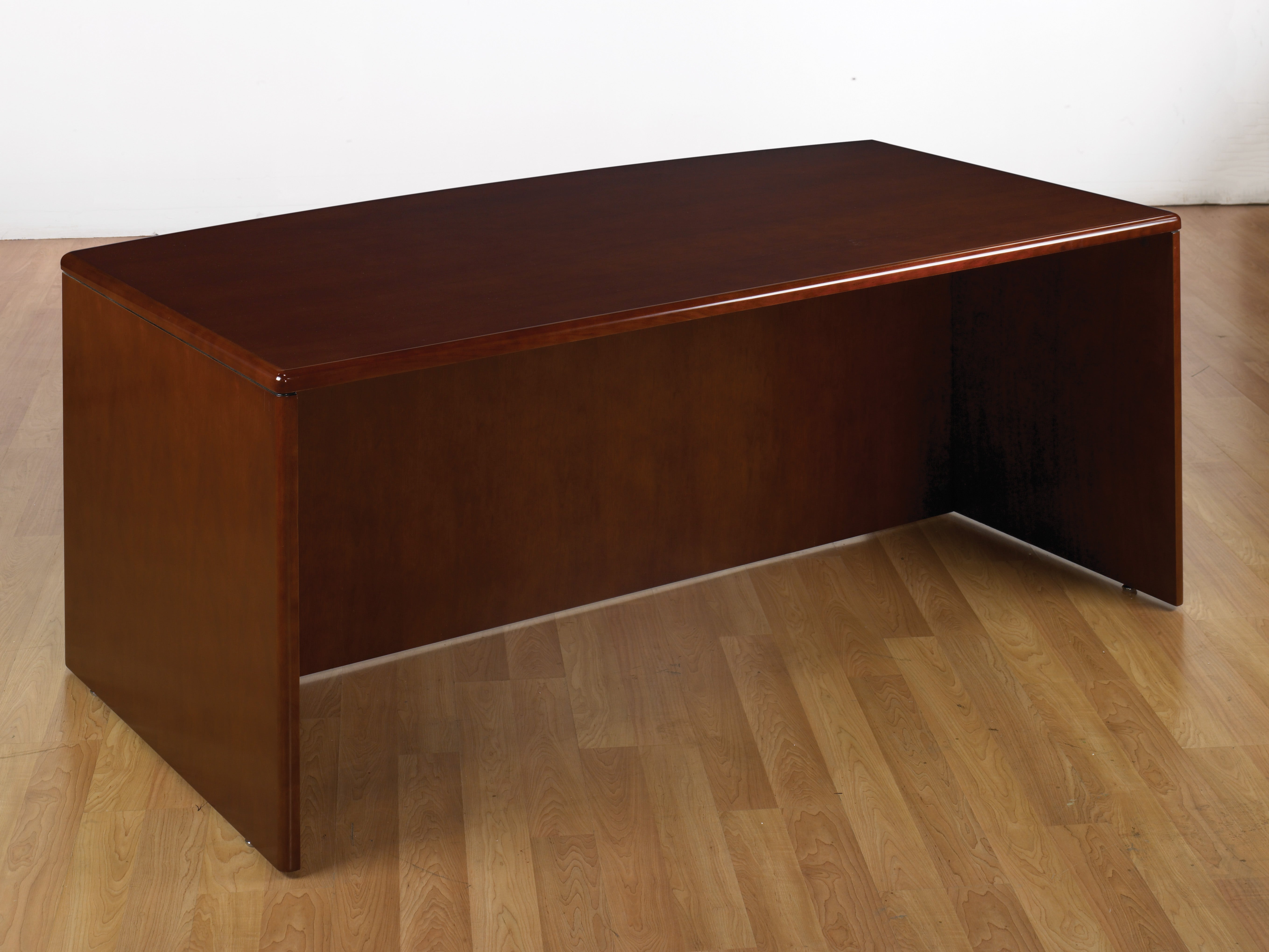 Sonoma Bow Top Desk Shell, 72X39 - Dark Cherry