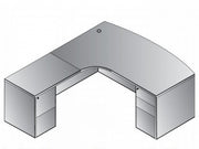 Sonoma Left L Shape W/Curved Corner 72"X82" - Dark Cherry