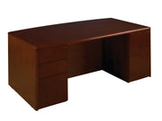 Sonoma Bow Top Desk 72"X39" - Dark Cherry
