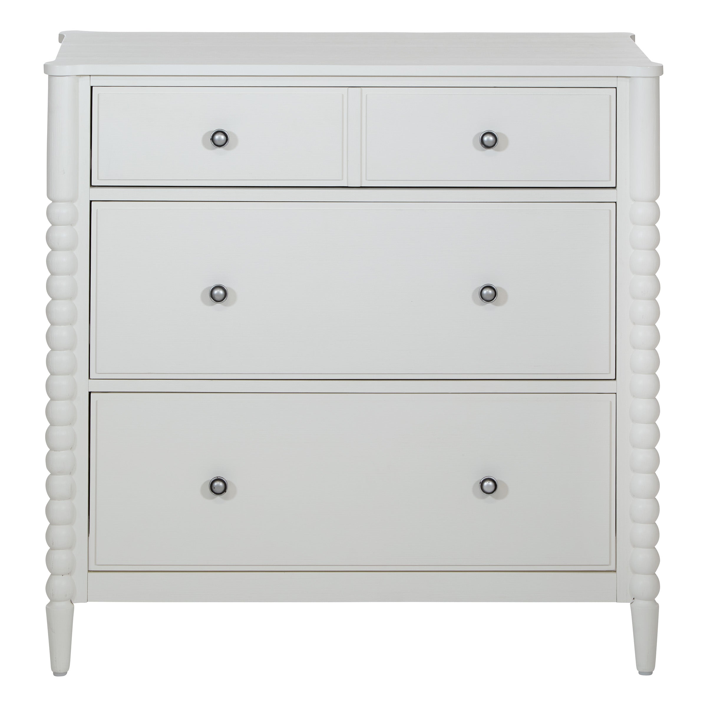 Spindle 3 Drawer Chest - Sandcastle Antique White