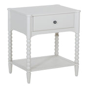 Spindle Single Drawer Night - Sandcastle Antique White