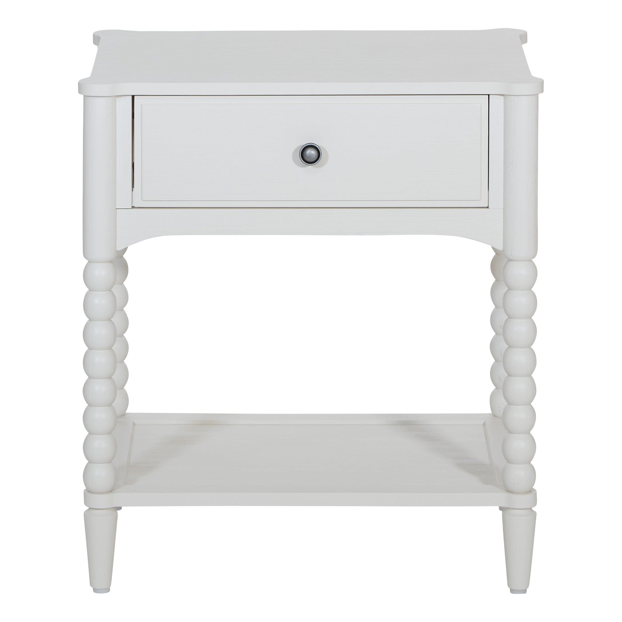 Spindle Single Drawer Night - Sandcastle Antique White