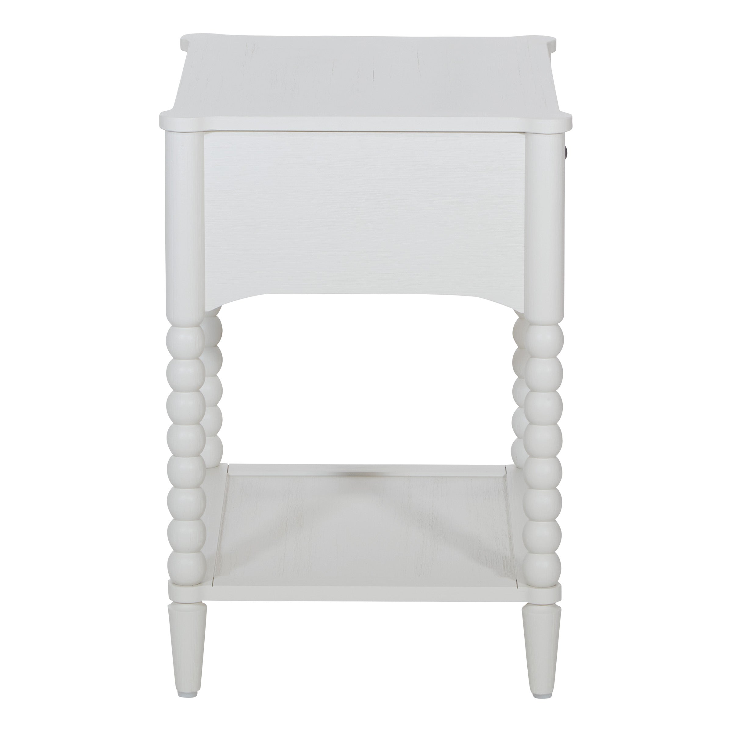 Spindle Single Drawer Night - Sandcastle Antique White
