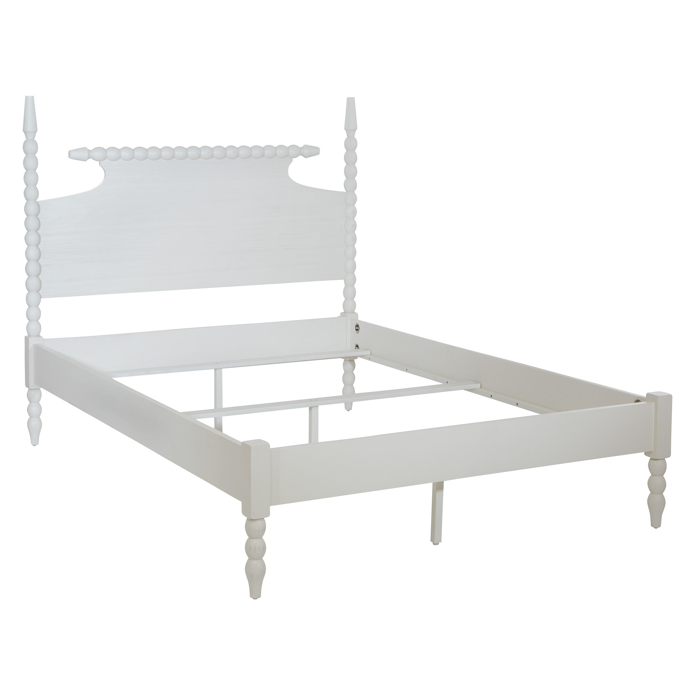 Spindle Queen Bed Set - Sandcastle Antique White