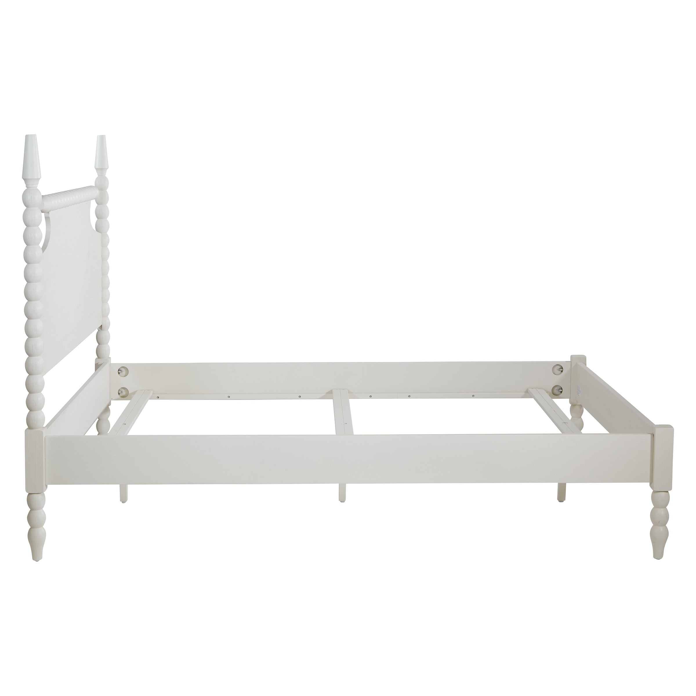 Spindle Queen Bed Set - Sandcastle Antique White