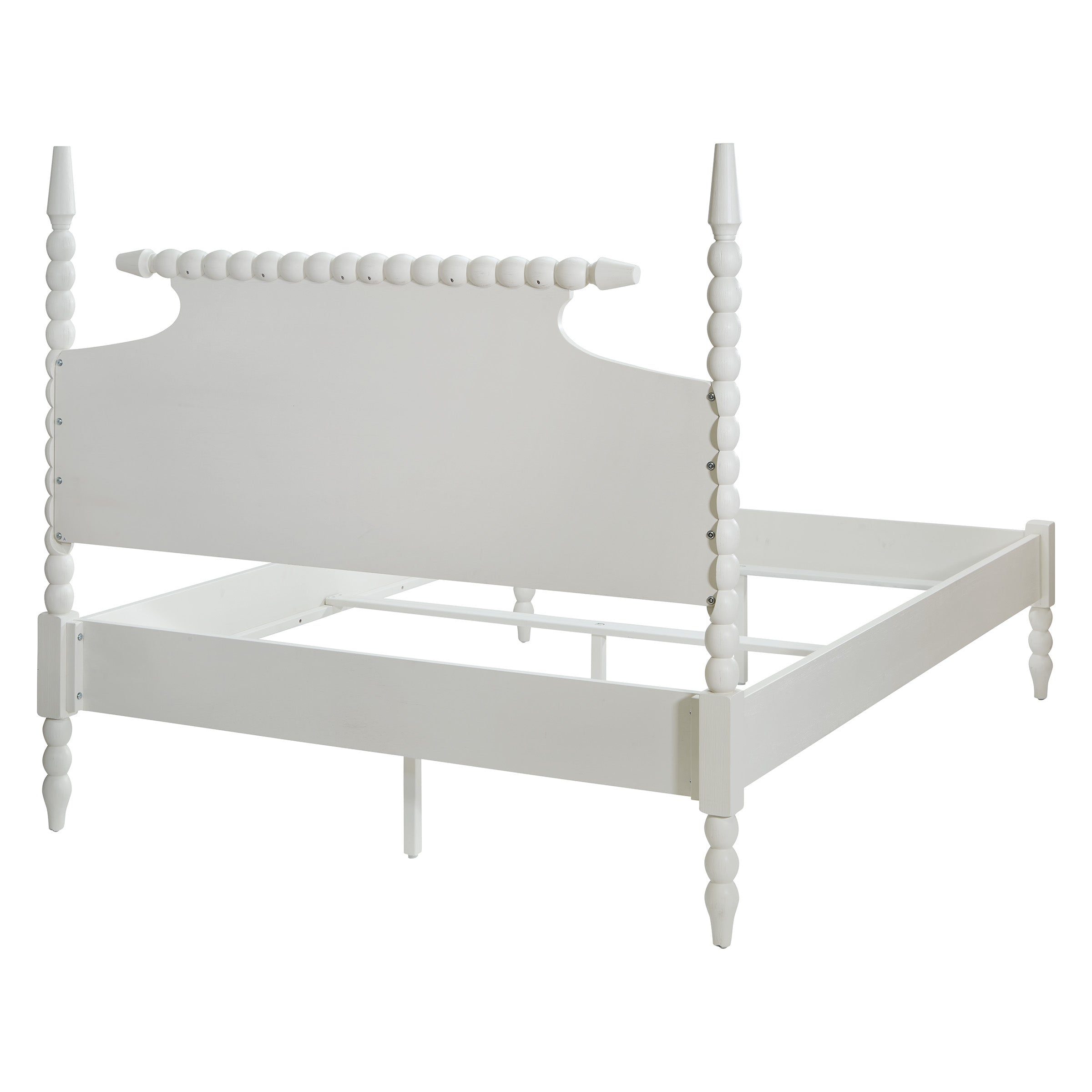 Spindle Queen Bed Set - Sandcastle Antique White
