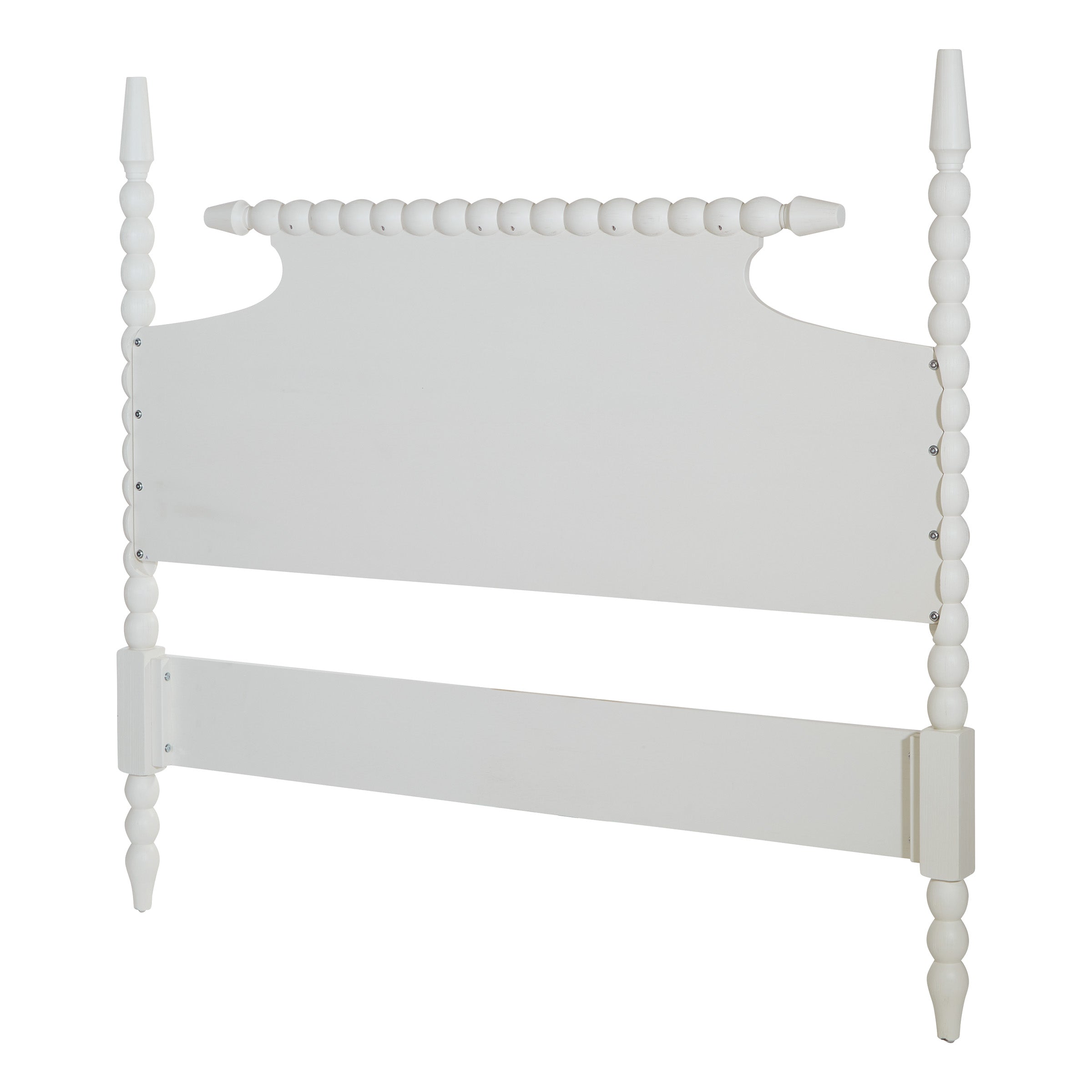 Spindle Queen Bed Headboard - Sandcastle Antique White