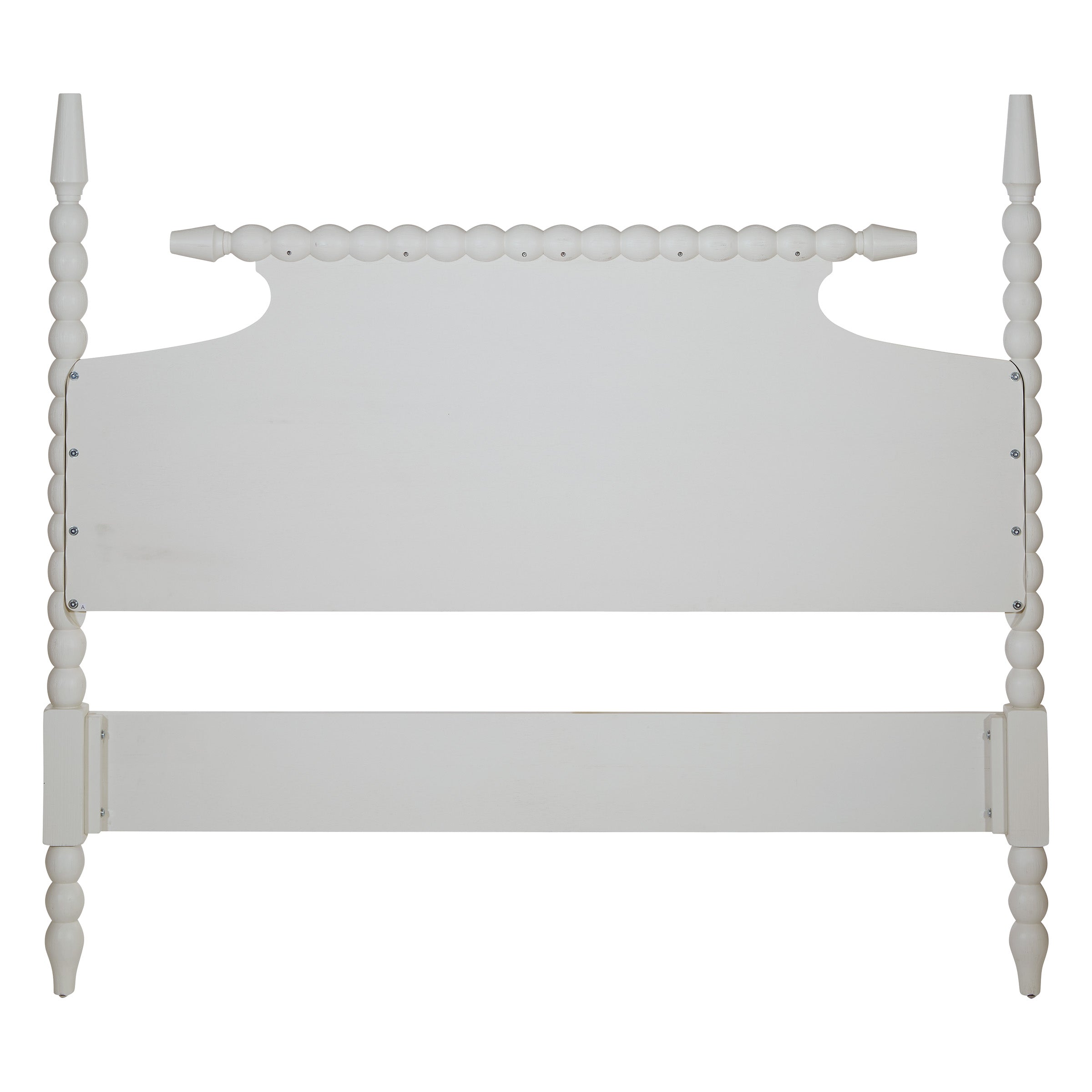 Spindle Queen Bed Headboard - Sandcastle Antique White