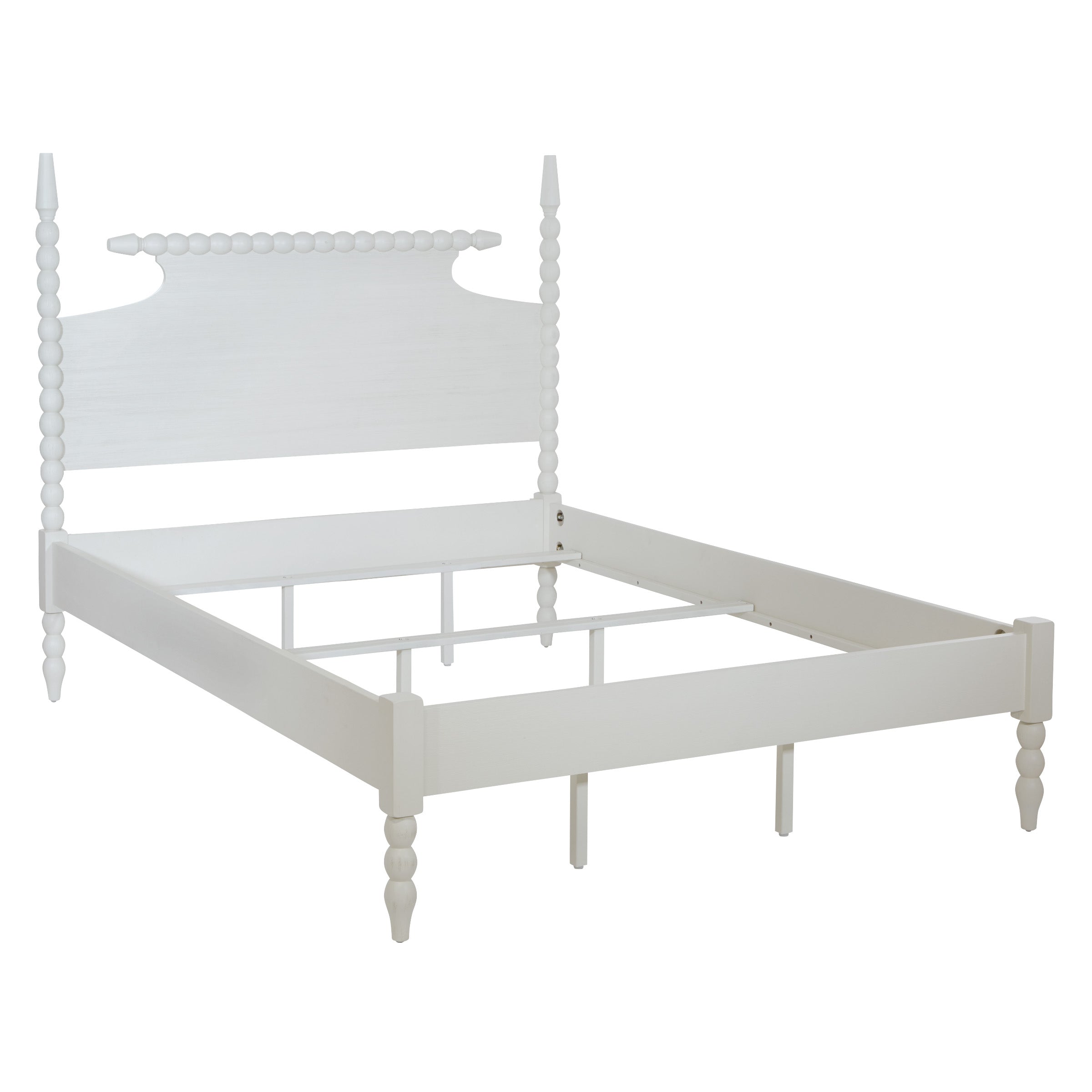Spindle King Bed Set - Sandcastle Antique White