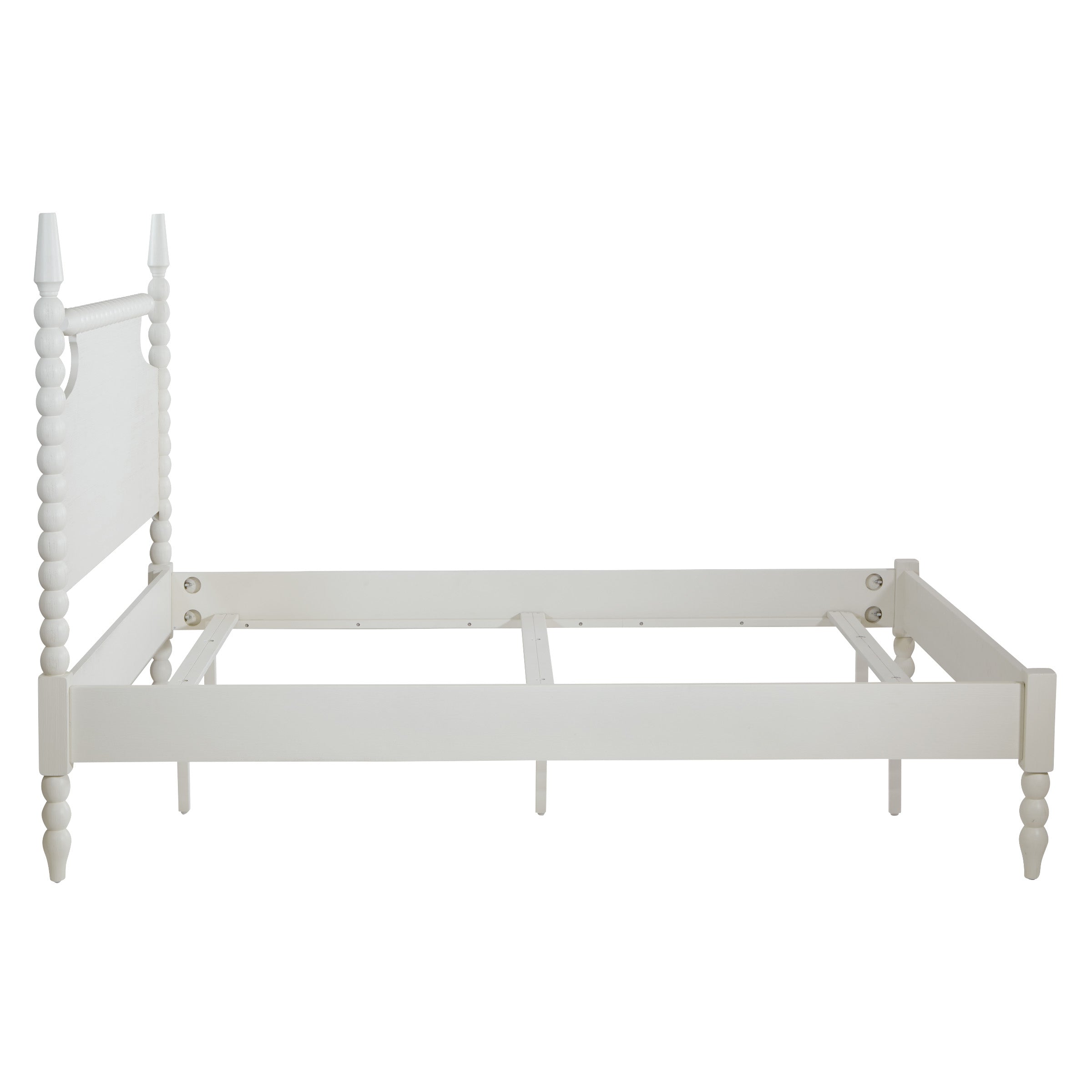 Spindle King Bed Set - Sandcastle Antique White
