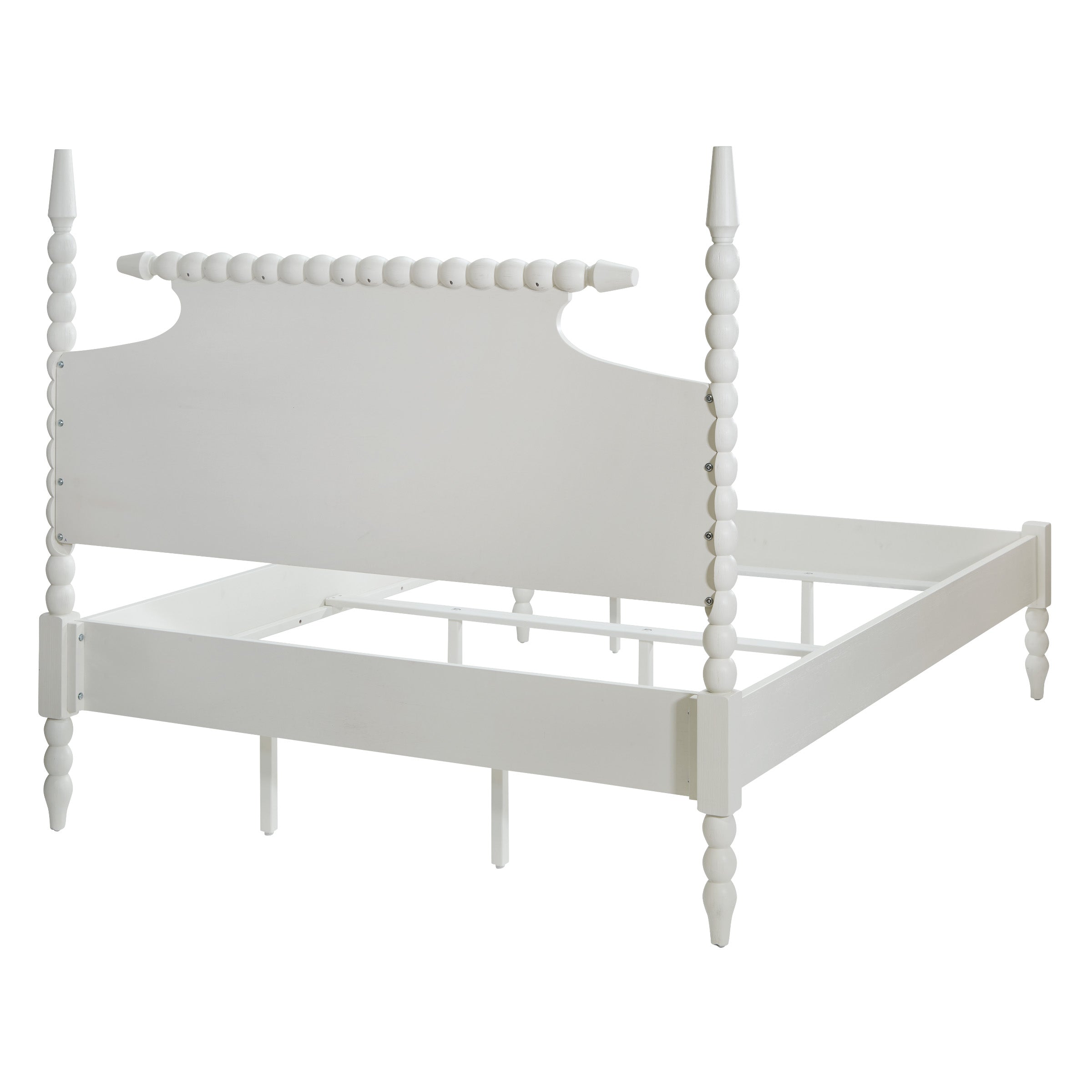 Spindle King Bed Set - Sandcastle Antique White