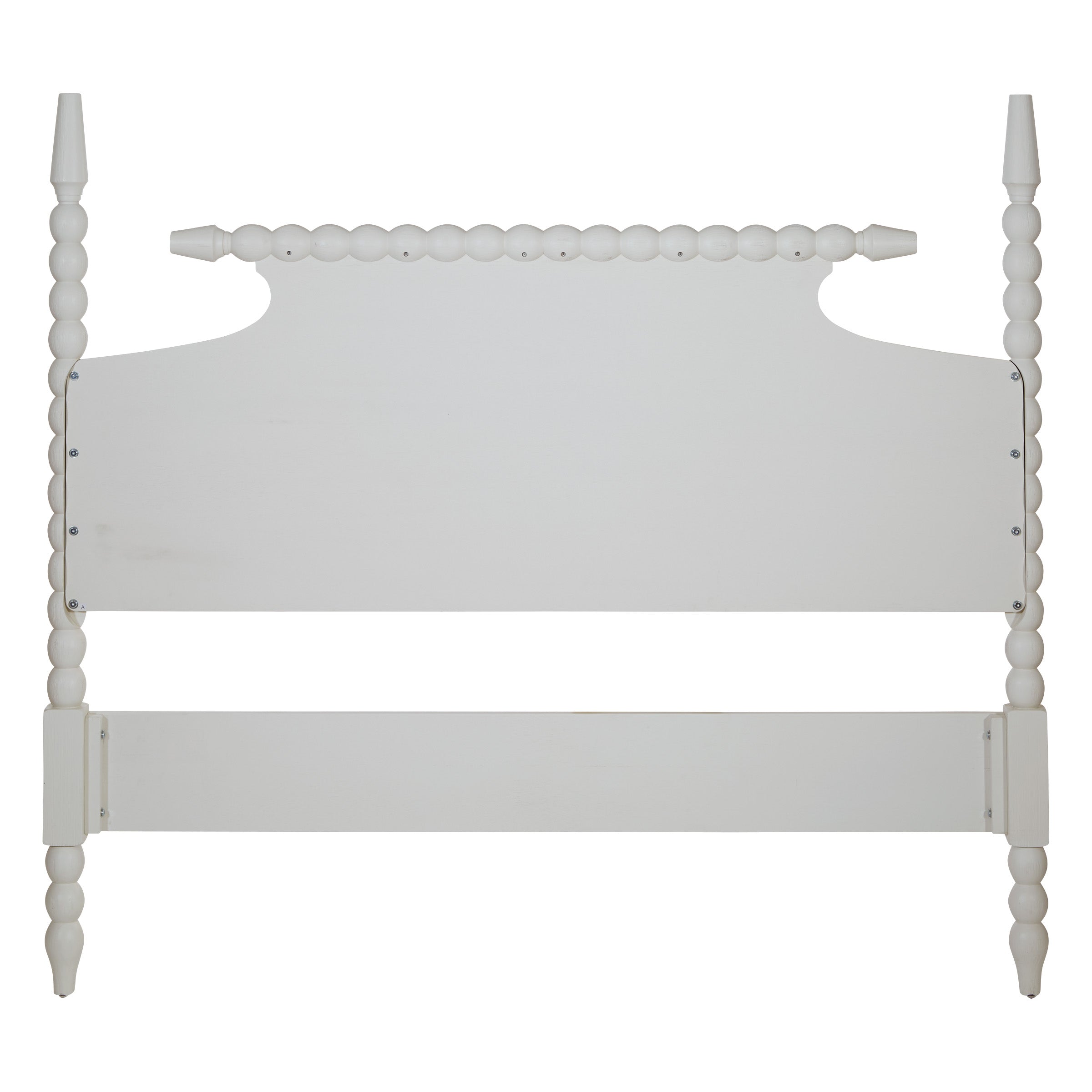 Spindle King Bed Headboard - Sandcastle Antique White