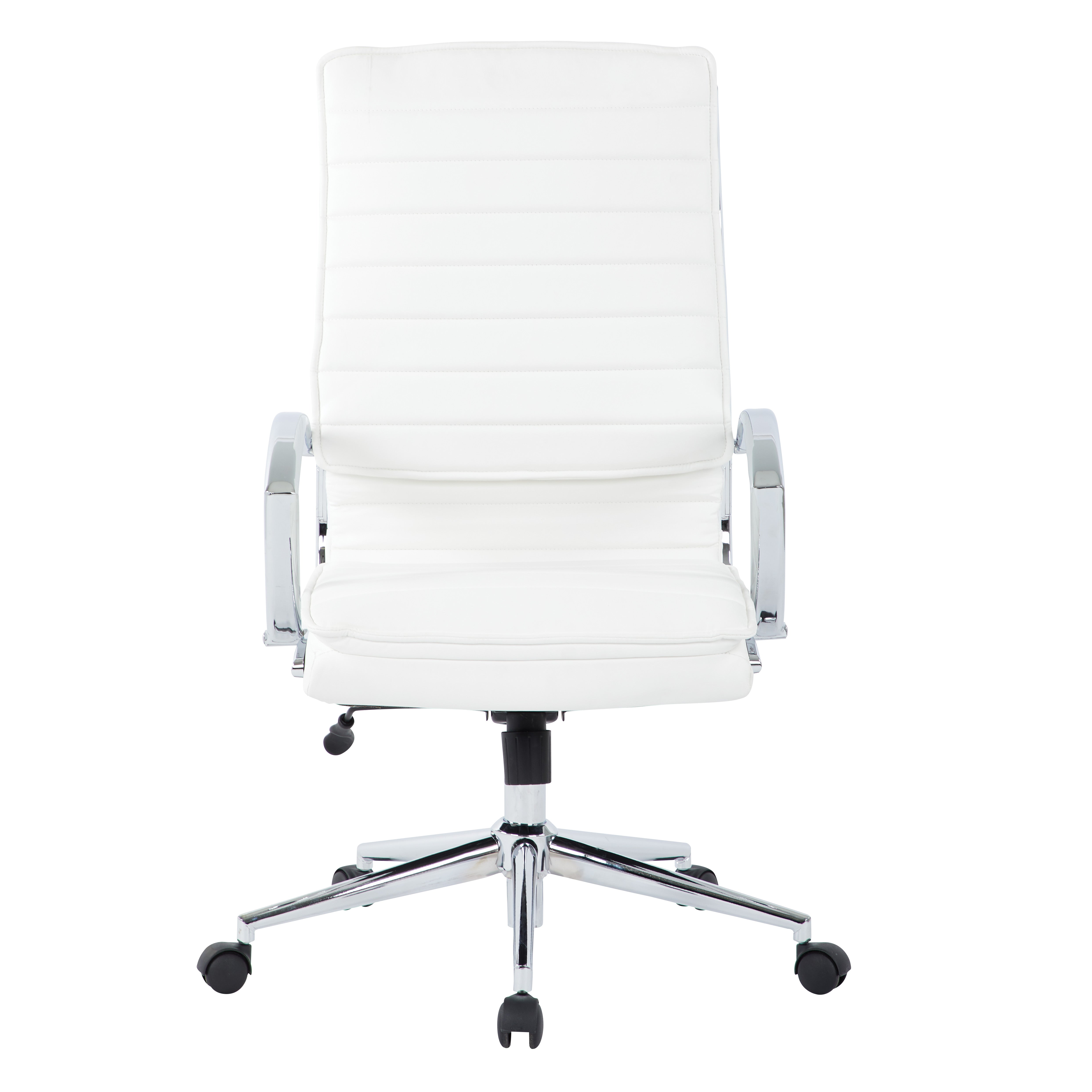 High Back Manager's Faux Lthr Chair - White