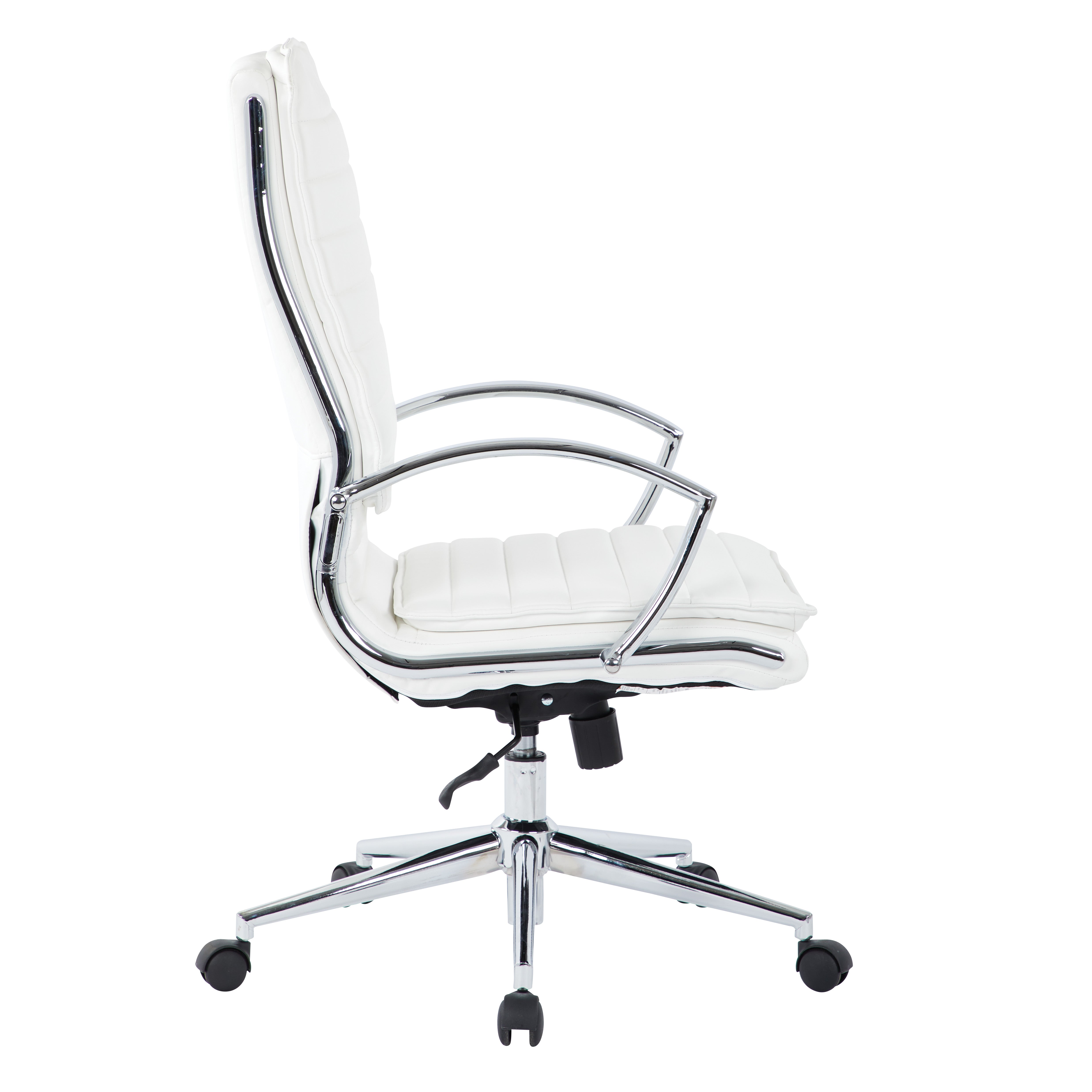 High Back Manager's Faux Lthr Chair - White