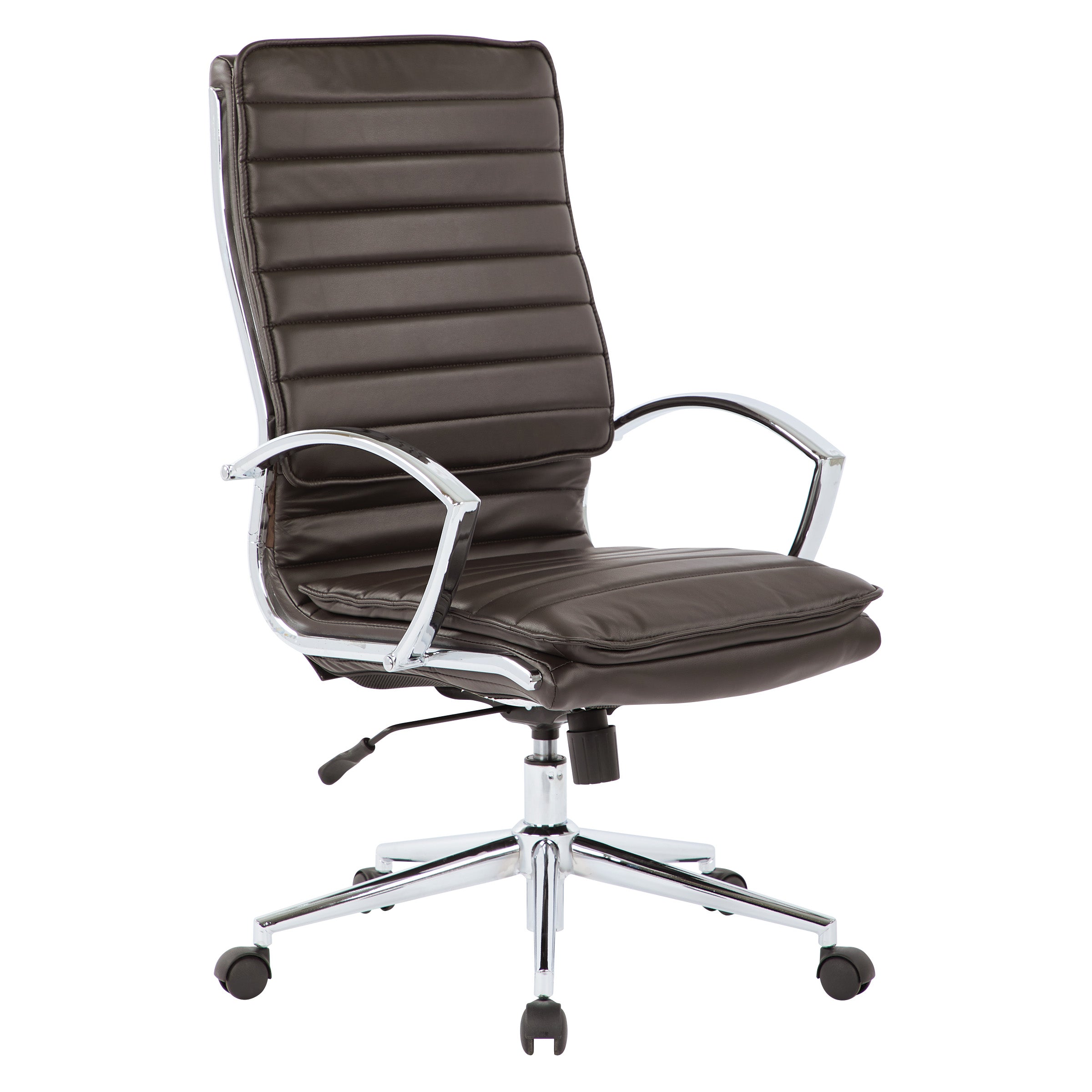 High Back Manager's Faux Lthr Chair - Espresso