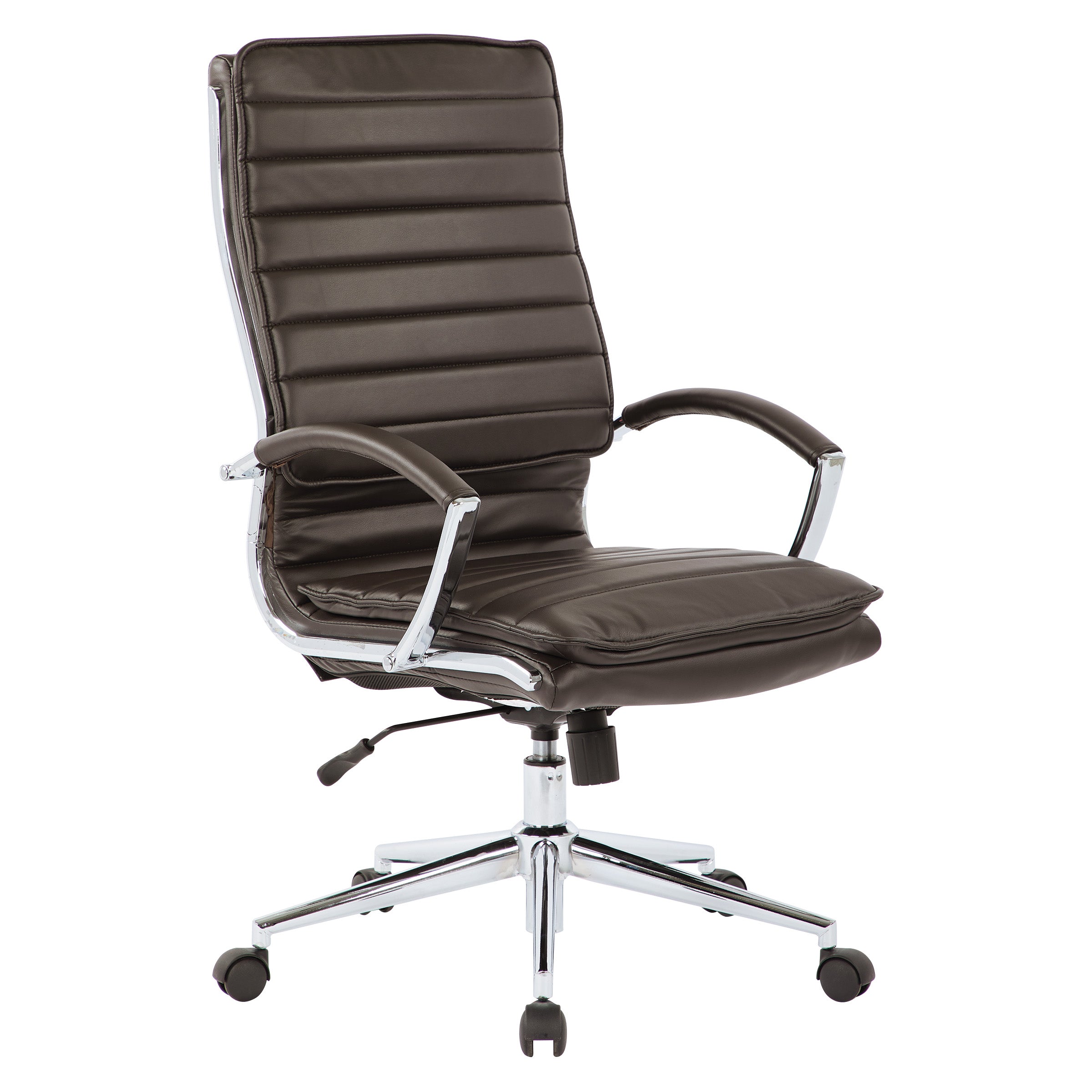High Back Manager's Faux Lthr Chair - Espresso