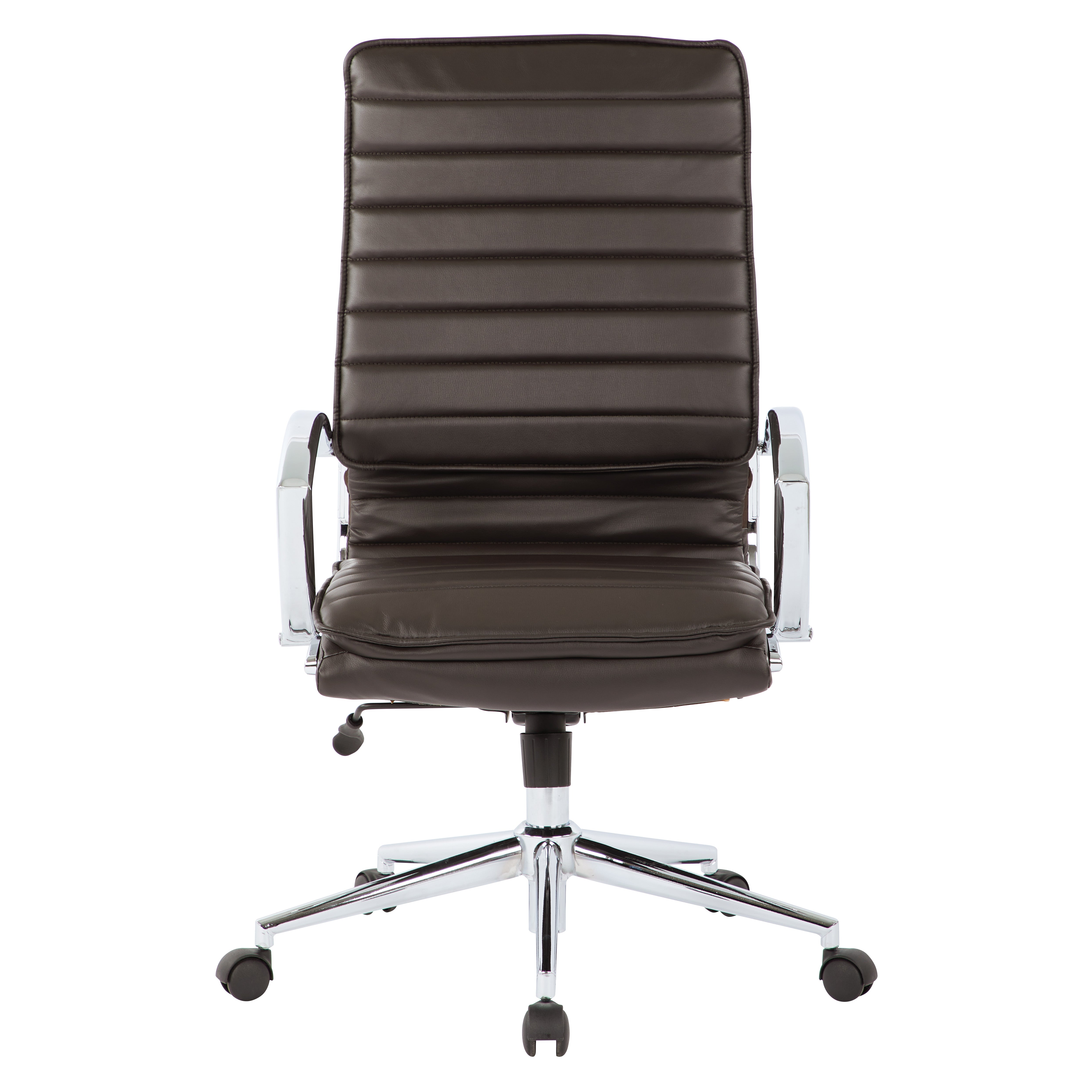 High Back Manager's Faux Lthr Chair - Espresso