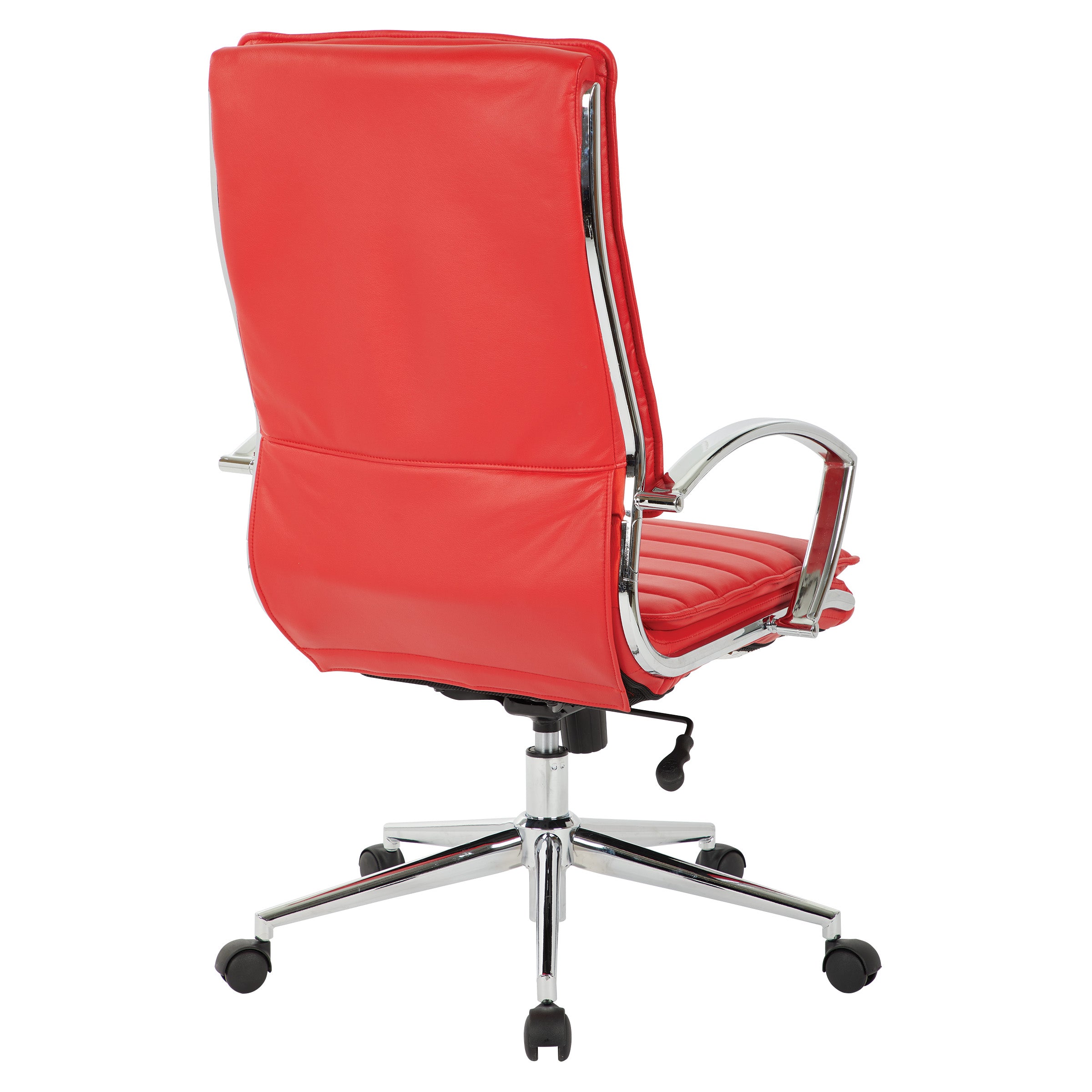 High Back Manager's Faux Lthr Chair - Red