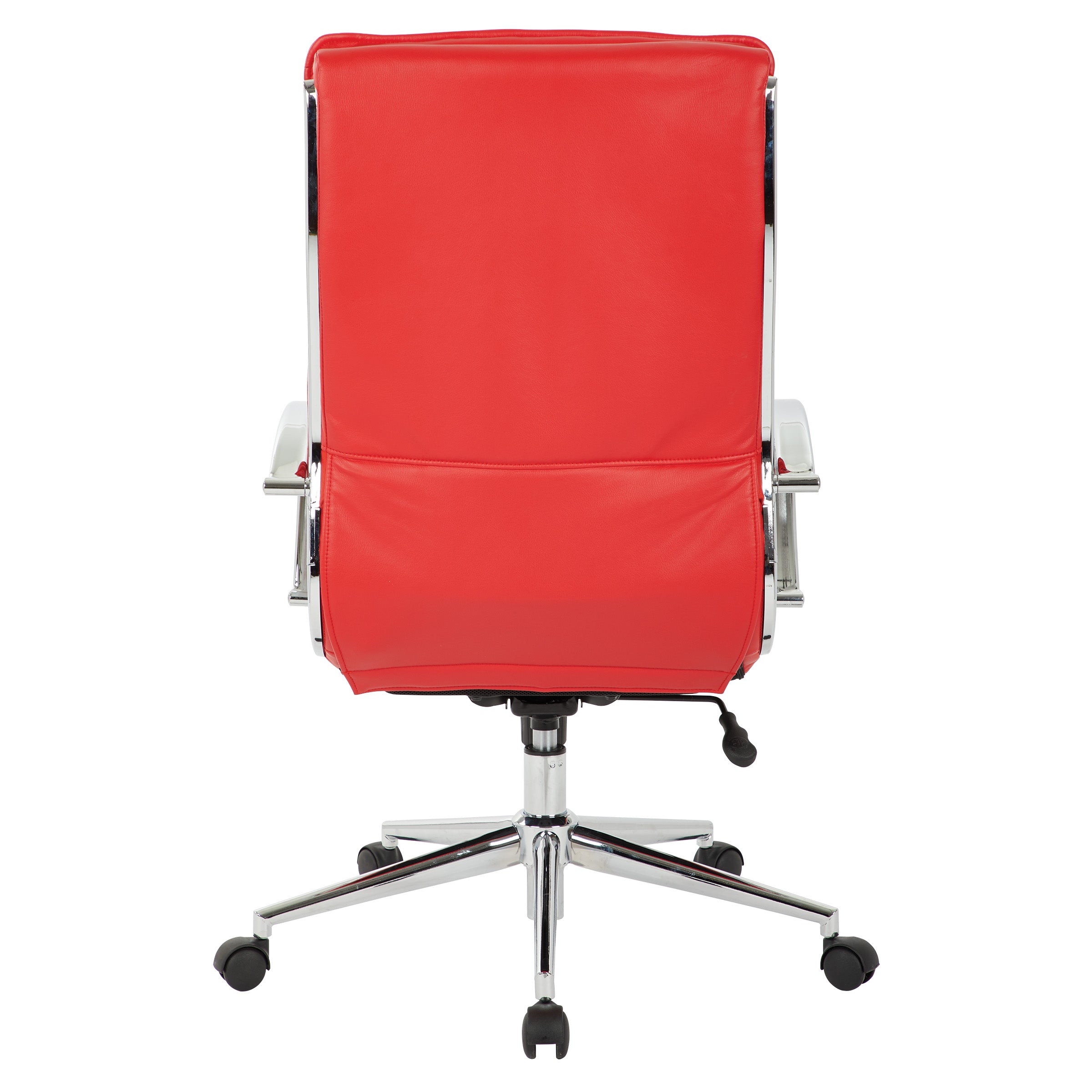 High Back Manager's Faux Lthr Chair - Red