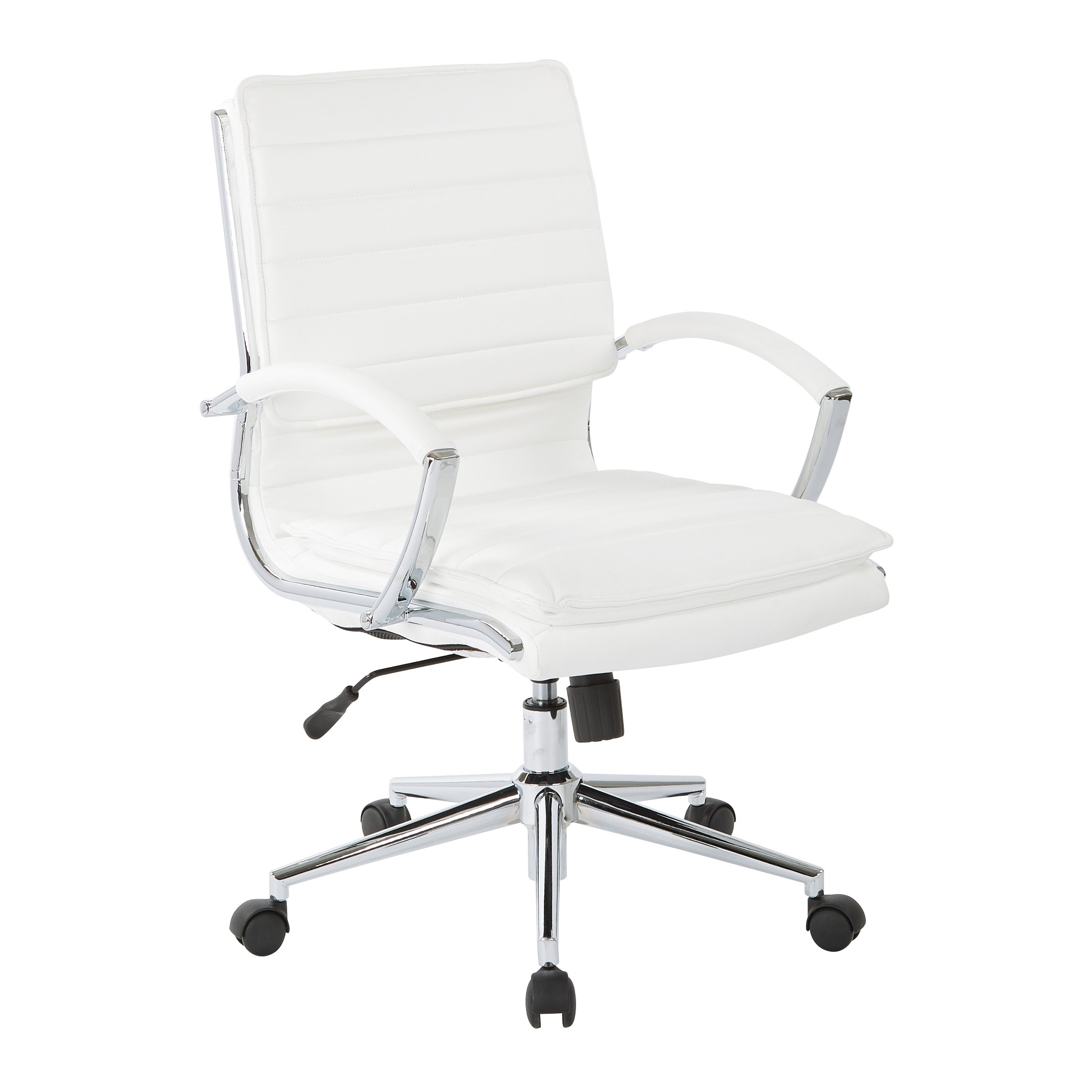 Mid Back Manager's Faux Lthr Chair - White