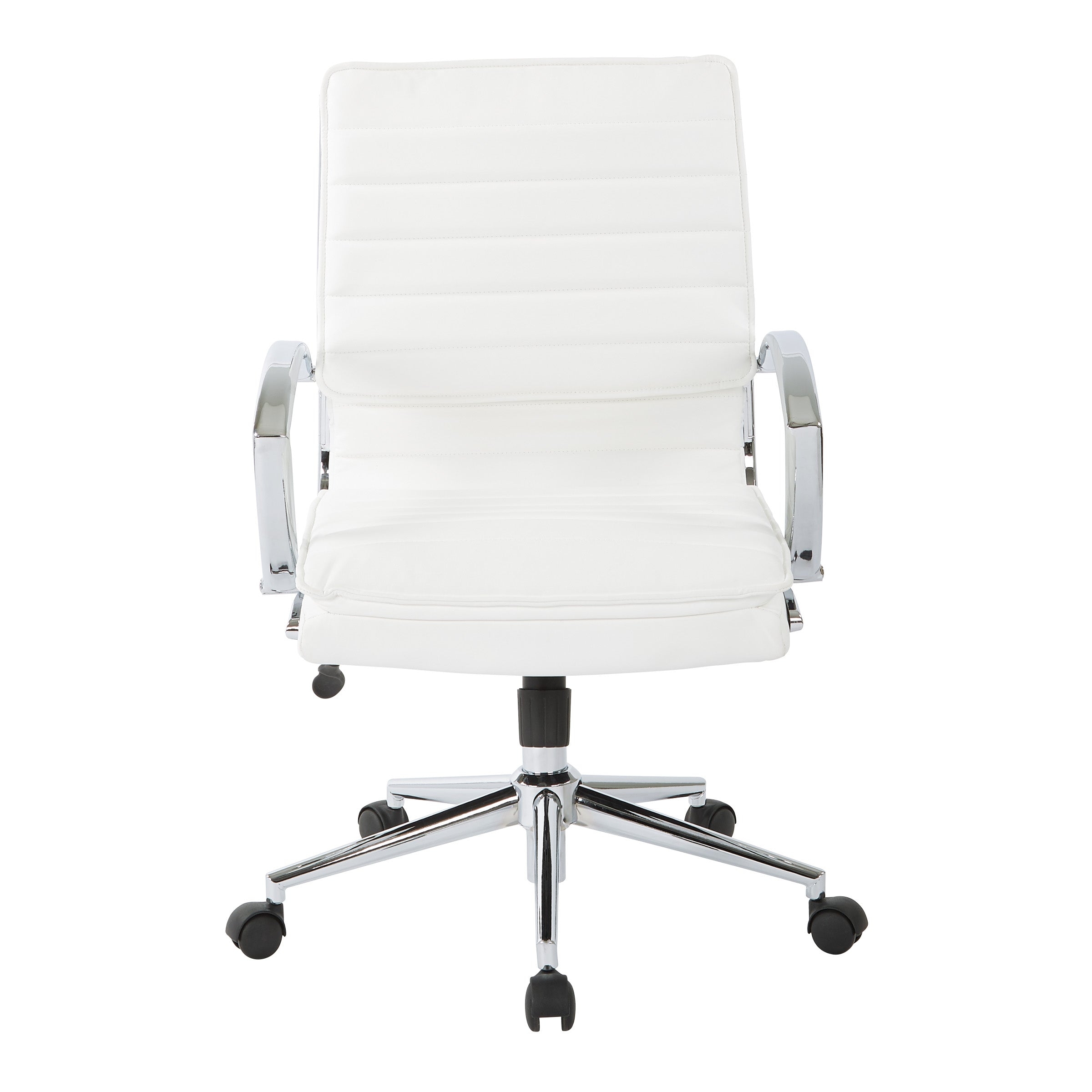 Mid Back Manager's Faux Lthr Chair - White