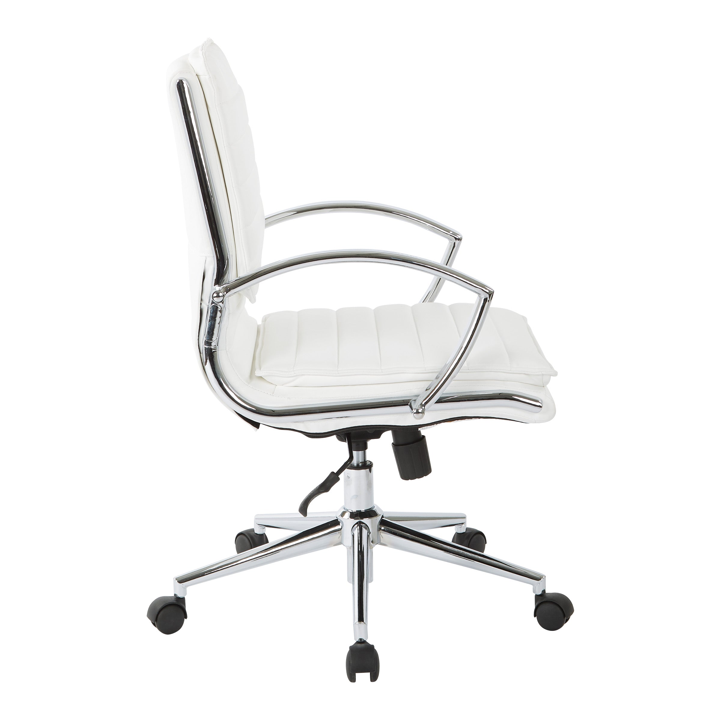 Mid Back Manager's Faux Lthr Chair - White