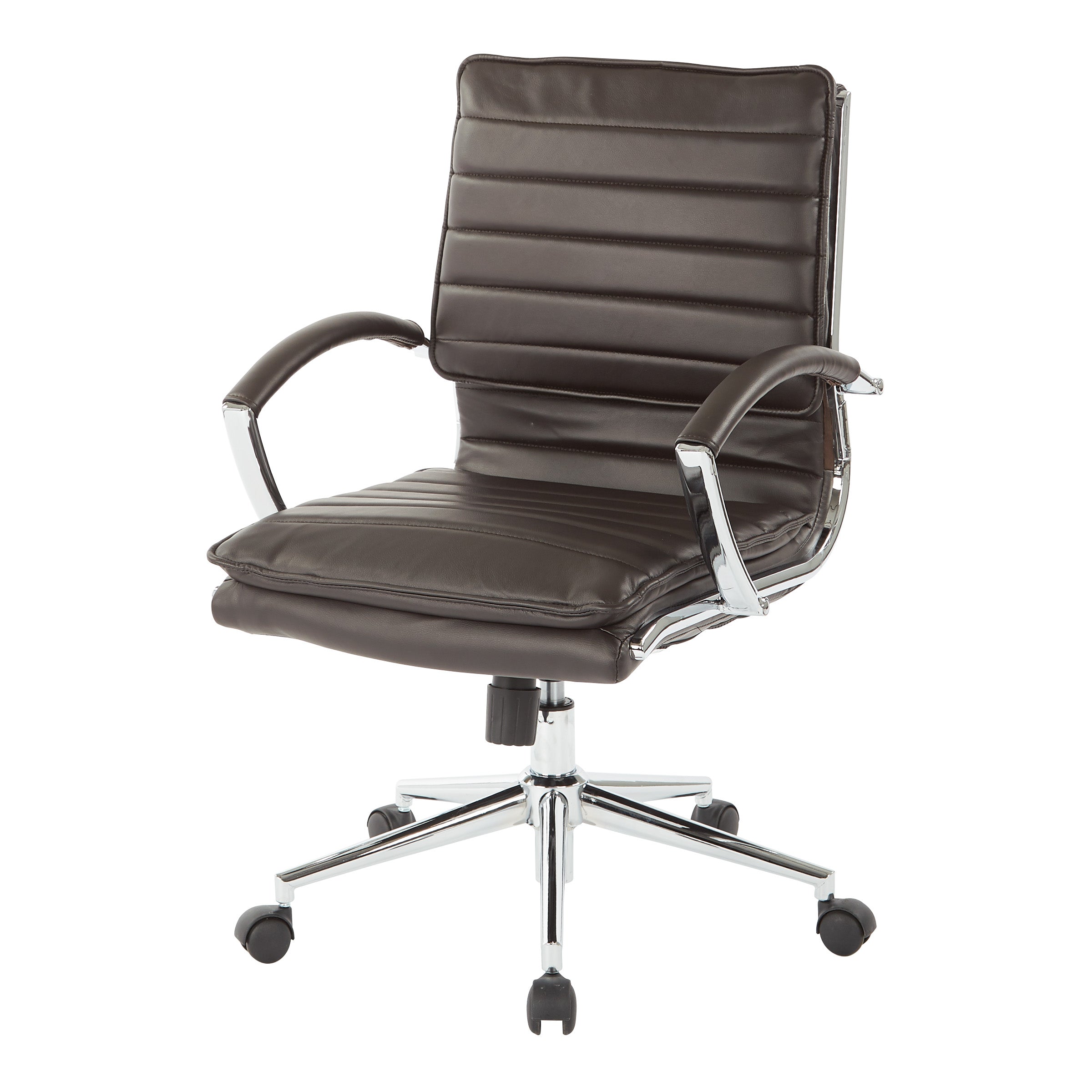 Mid Back Manager's Faux Lthr Chair - Espresso