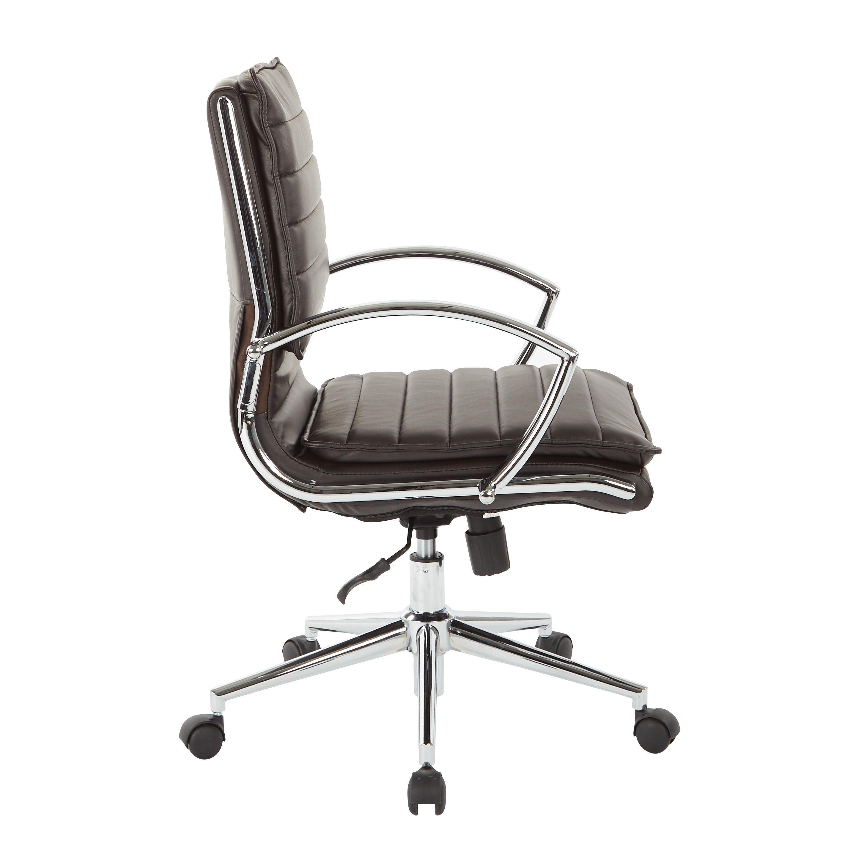 Mid Back Manager's Faux Lthr Chair - Espresso