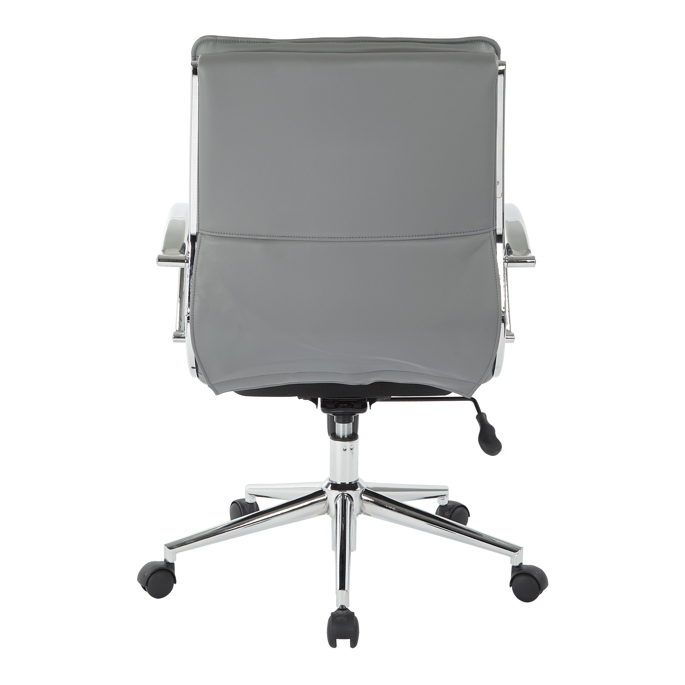 Mid Back Manager's Faux Lthr Chair - Charcoal
