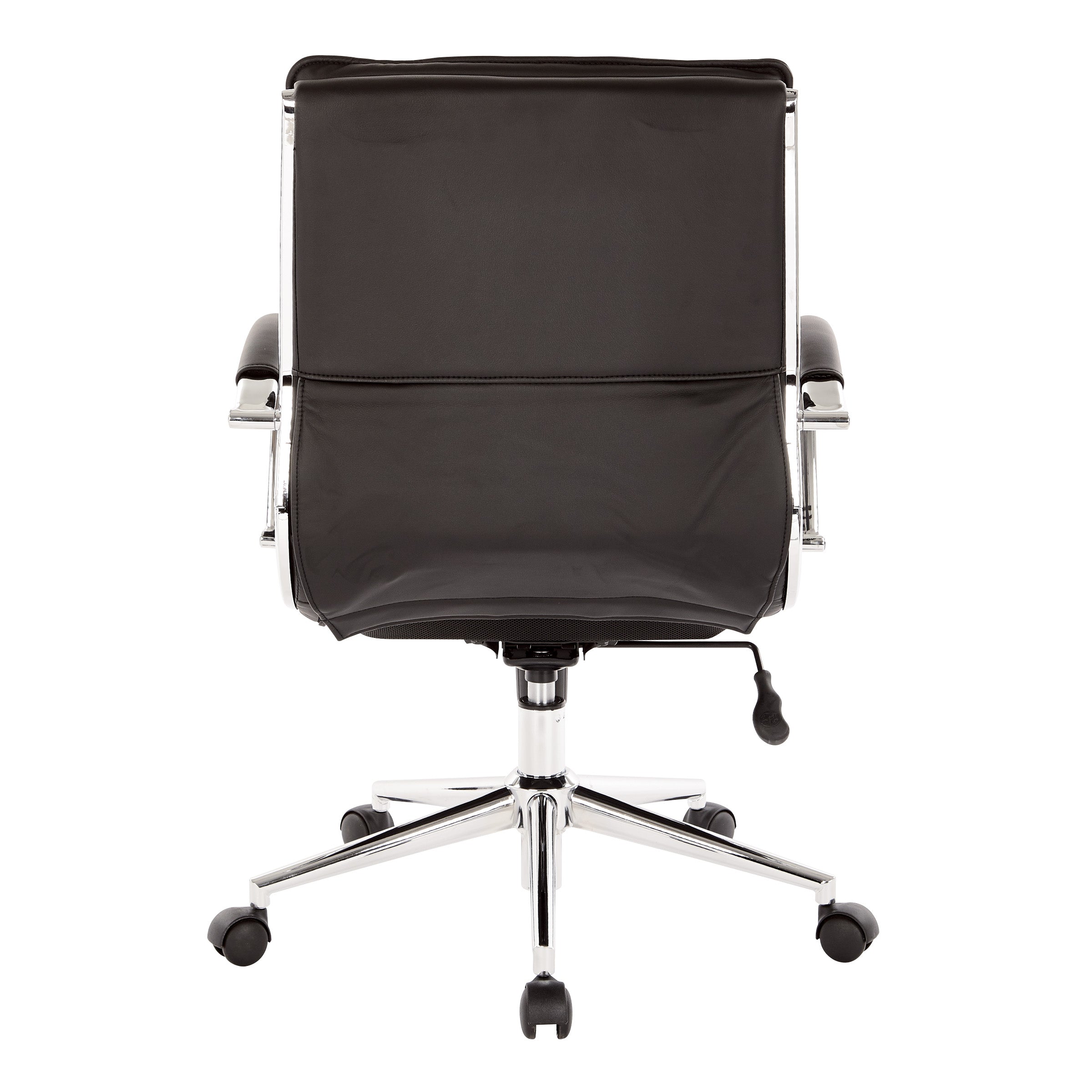 Mid Back Manager's Faux Lthr Chair - Black