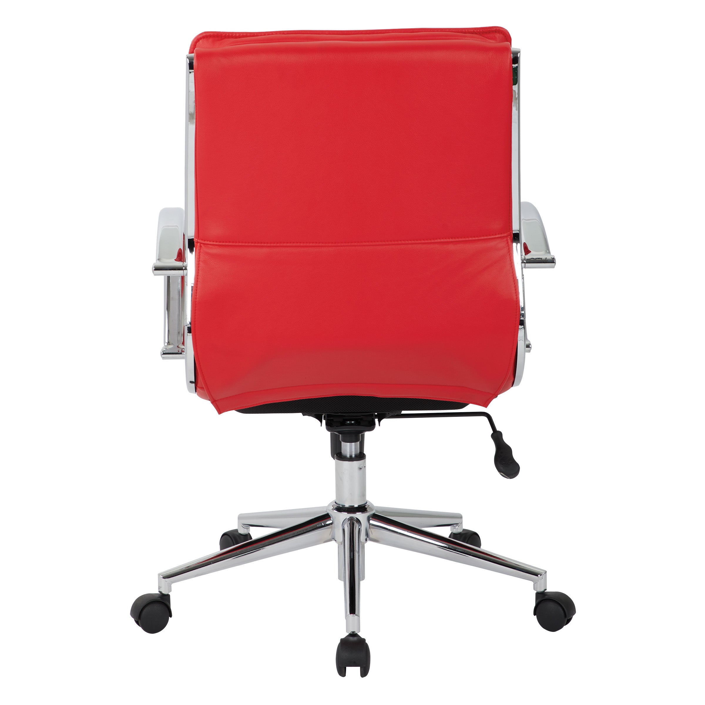 Mid Back Manager's Faux Lthr Chair - Red