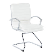 Guest Faux Leather Chair - White