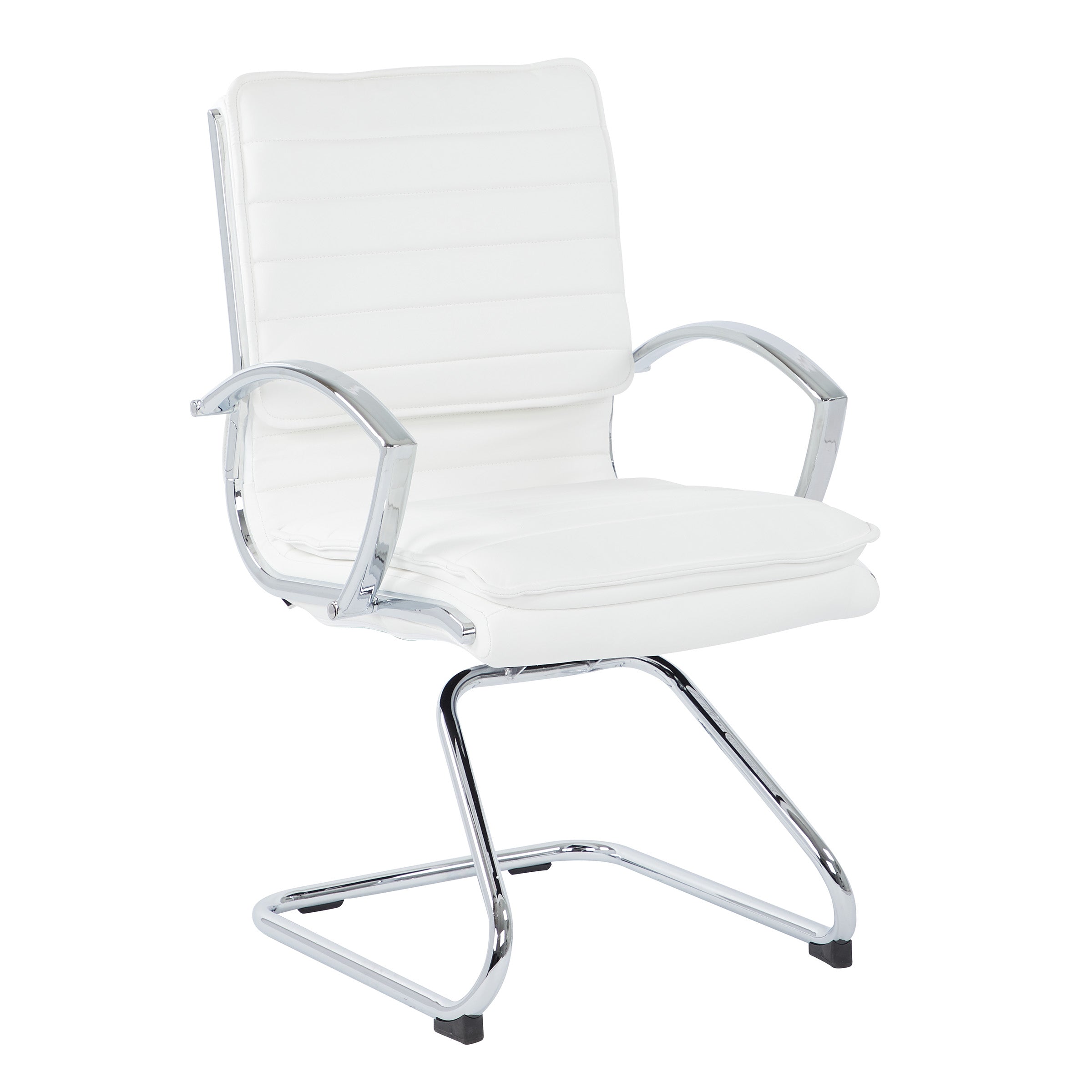 Guest Faux Leather Chair - White
