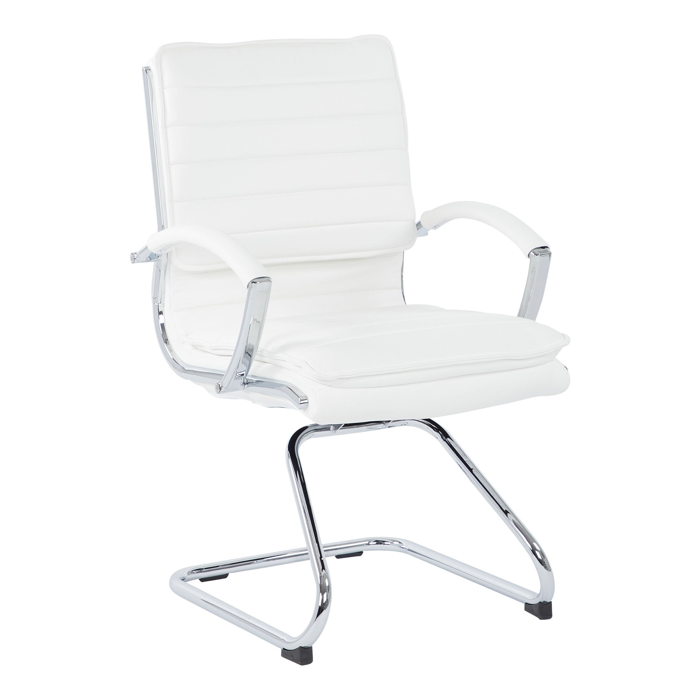 Guest Faux Leather Chair - White