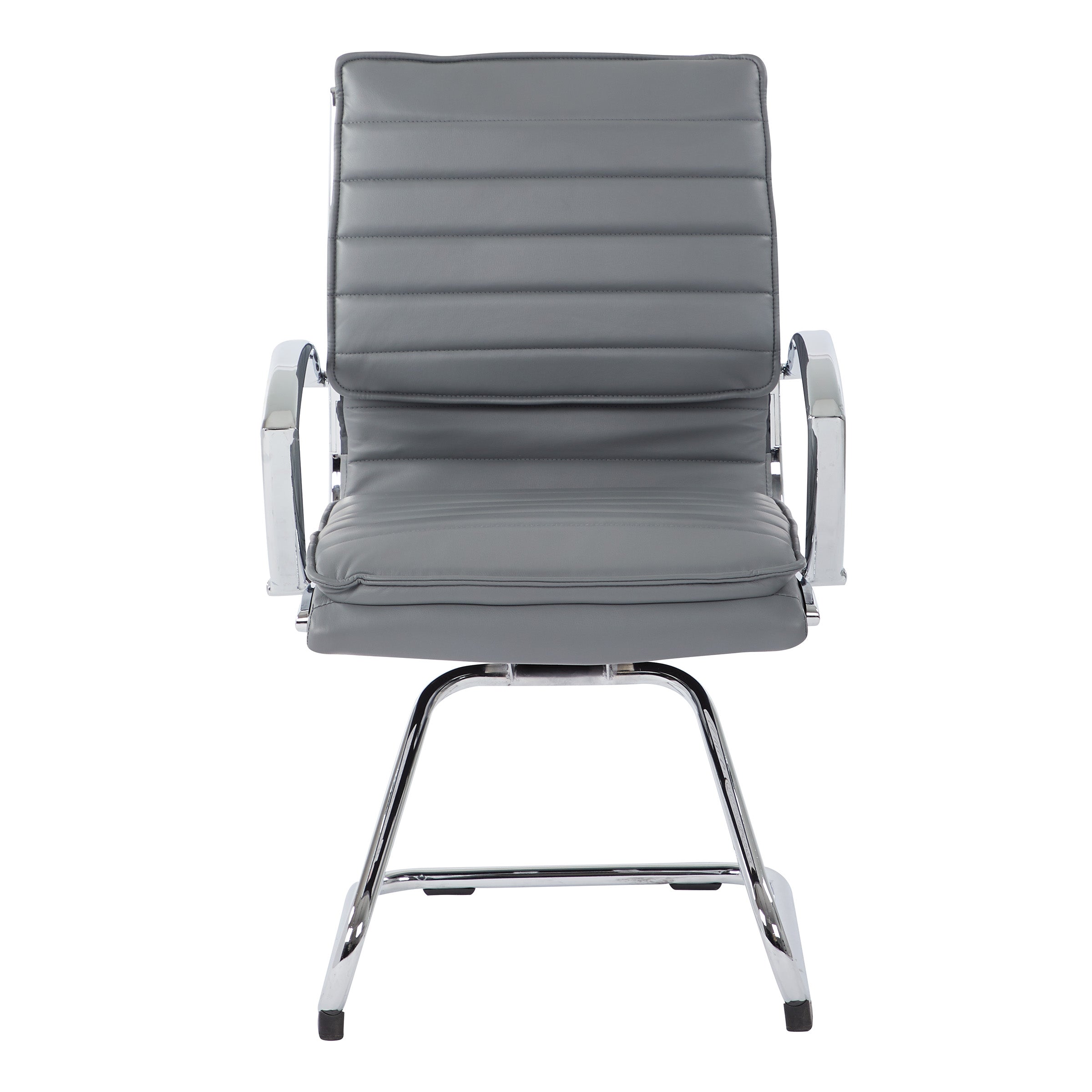 Guest Faux Leather Chair - Charcoal Grey