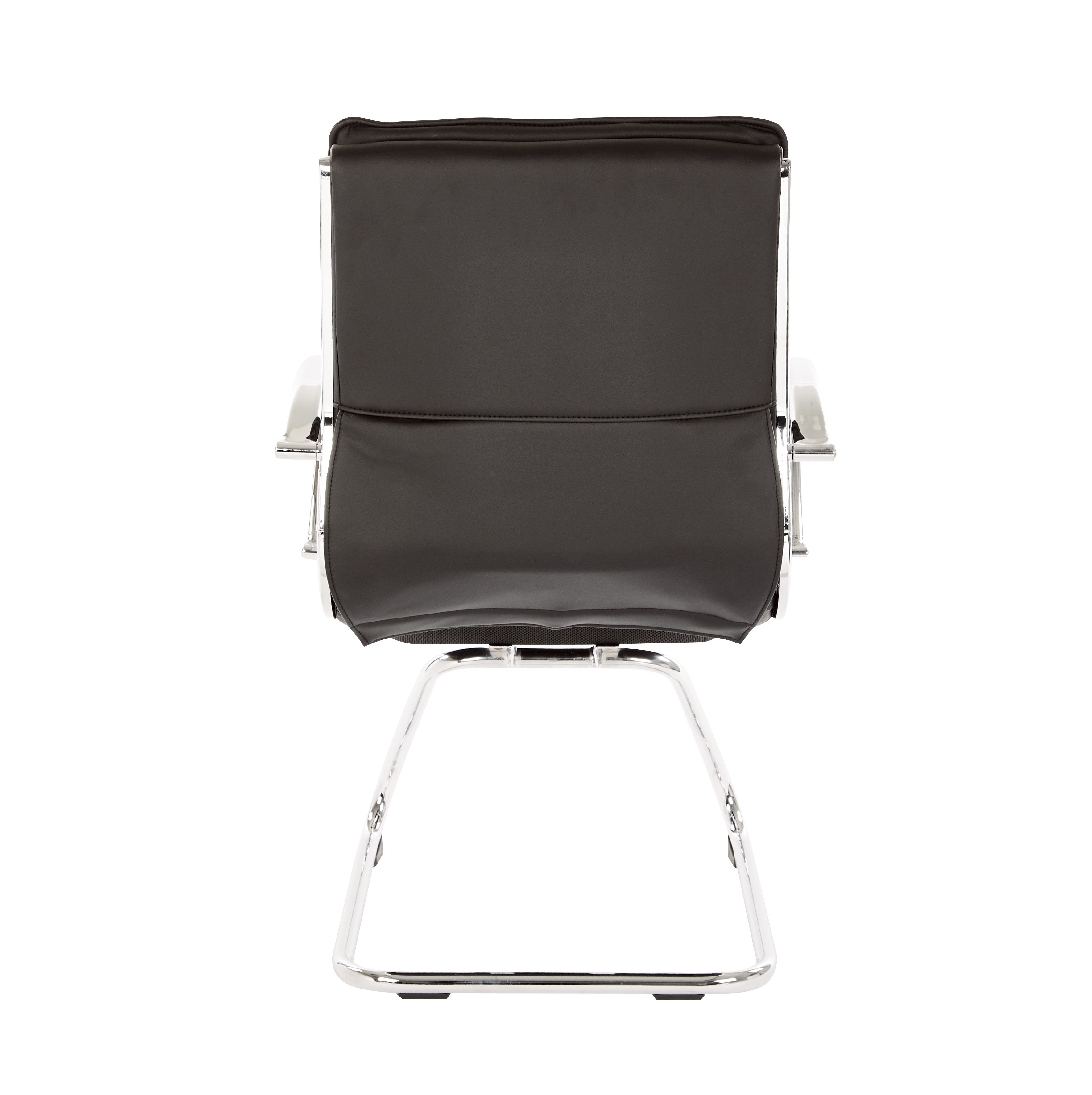 Guest Faux Leather Chair - Black