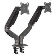 Double 27" Monitor Arms in Charcoal - Charcoal