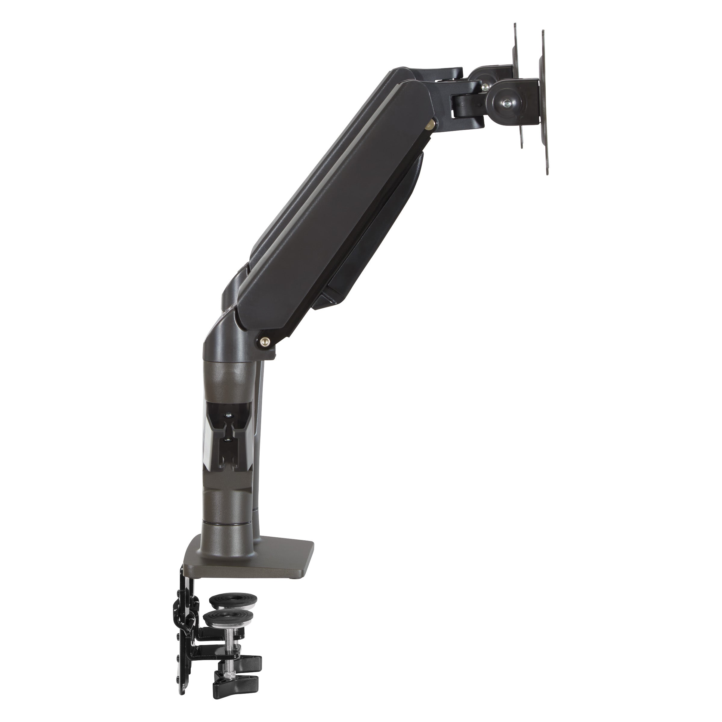 Double 27" Monitor Arms in Charcoal - Charcoal