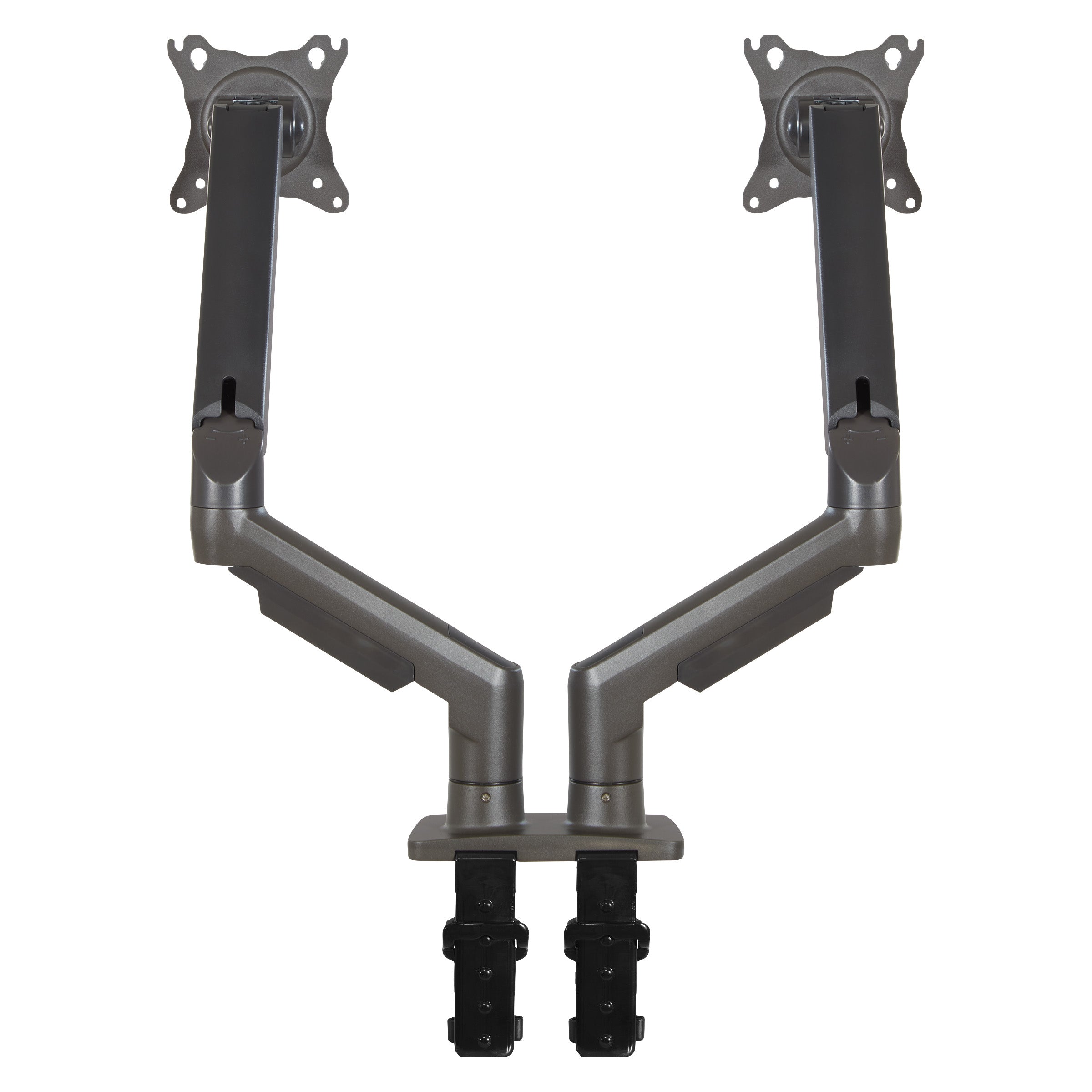 Double 27" Monitor Arms in Charcoal - Charcoal