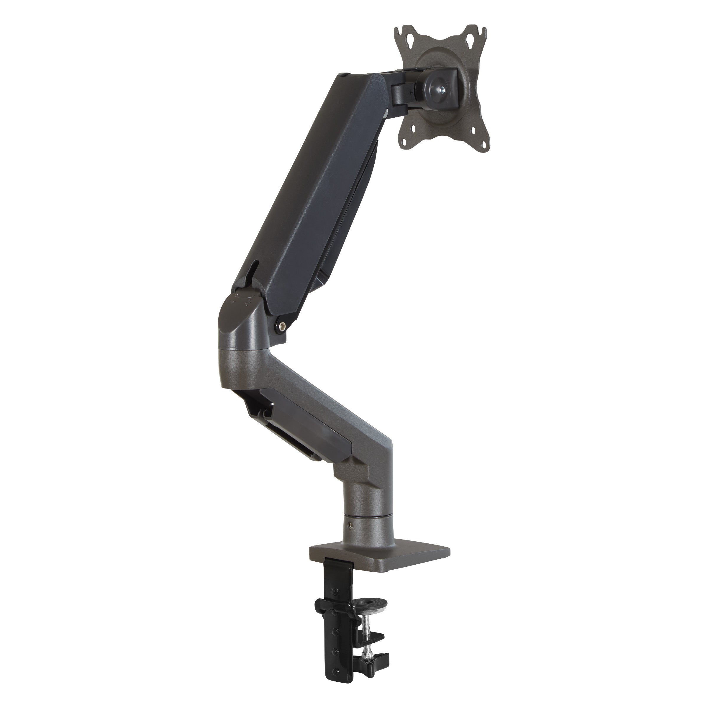Single 30" Monitor Arm in Charcoal - Charcoal