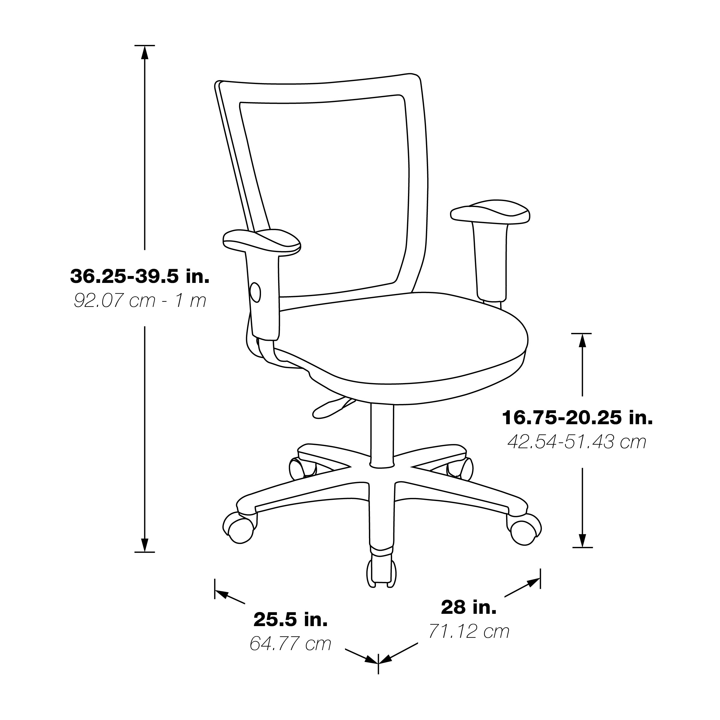 Office Task Chair - Black