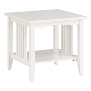 Sierra Mission End Table - White Finish