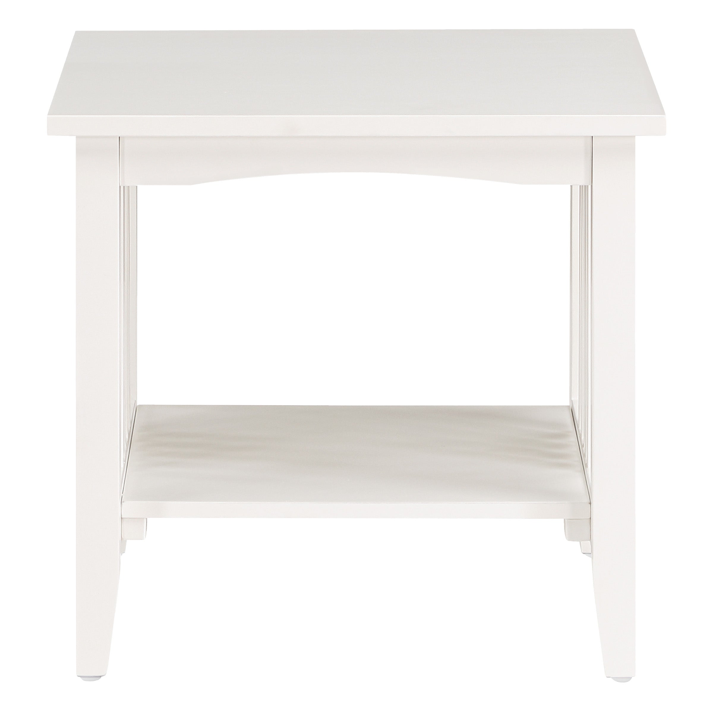 Sierra Mission End Table - White Finish