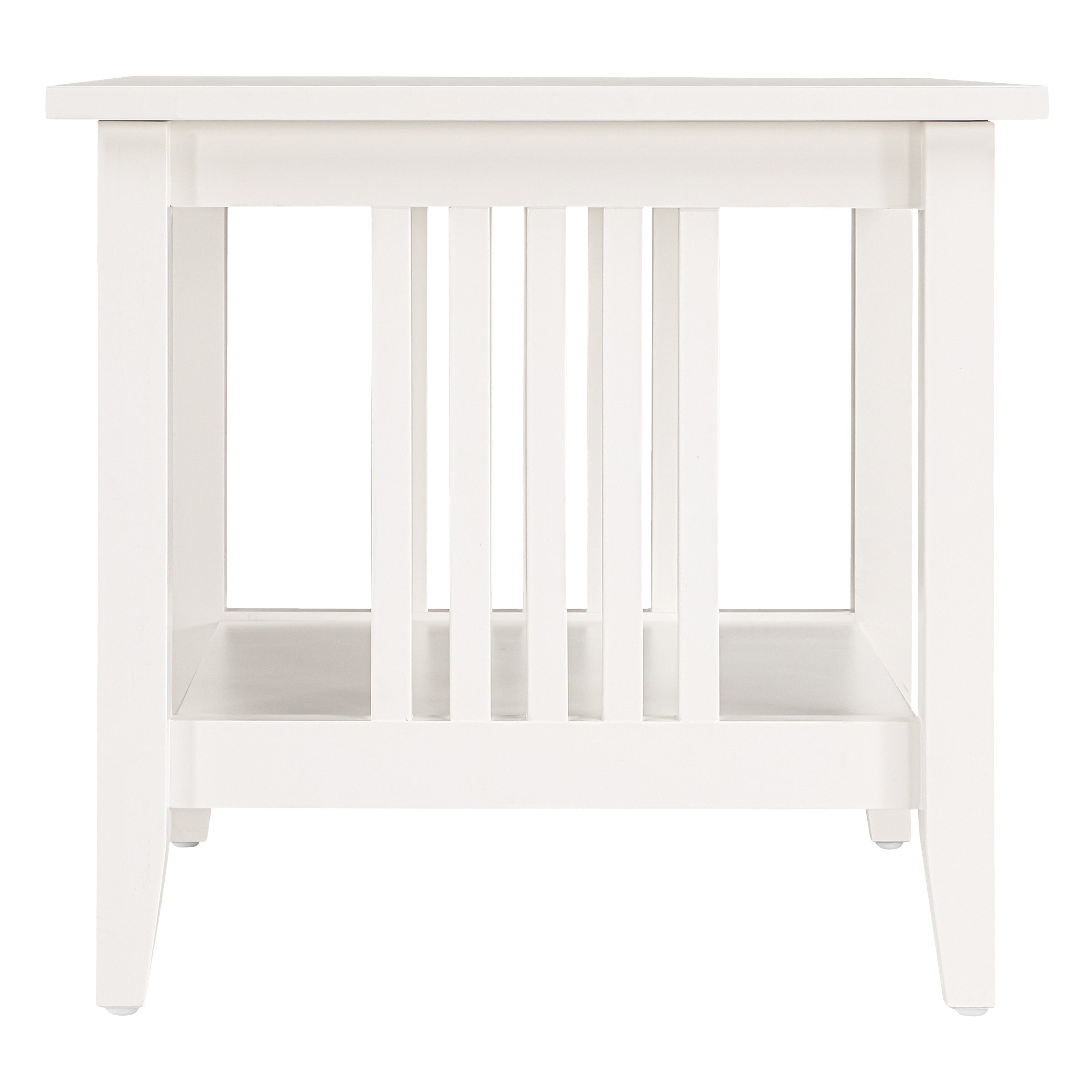 Sierra Mission End Table - White Finish